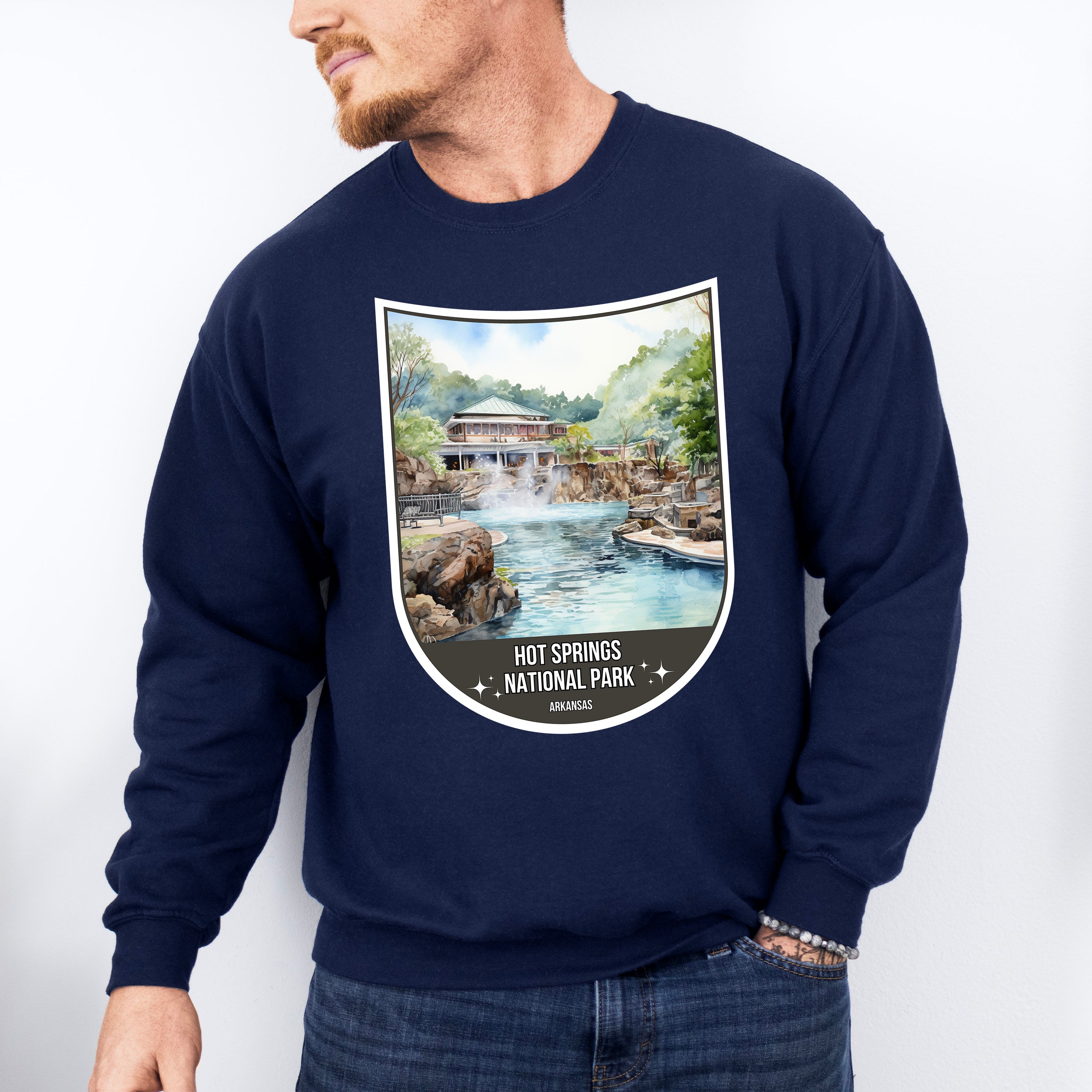 Hot Springs National Park Arkansas - National Parks Unisex Crewneck T-Shirt Sweatshirt Hoodie