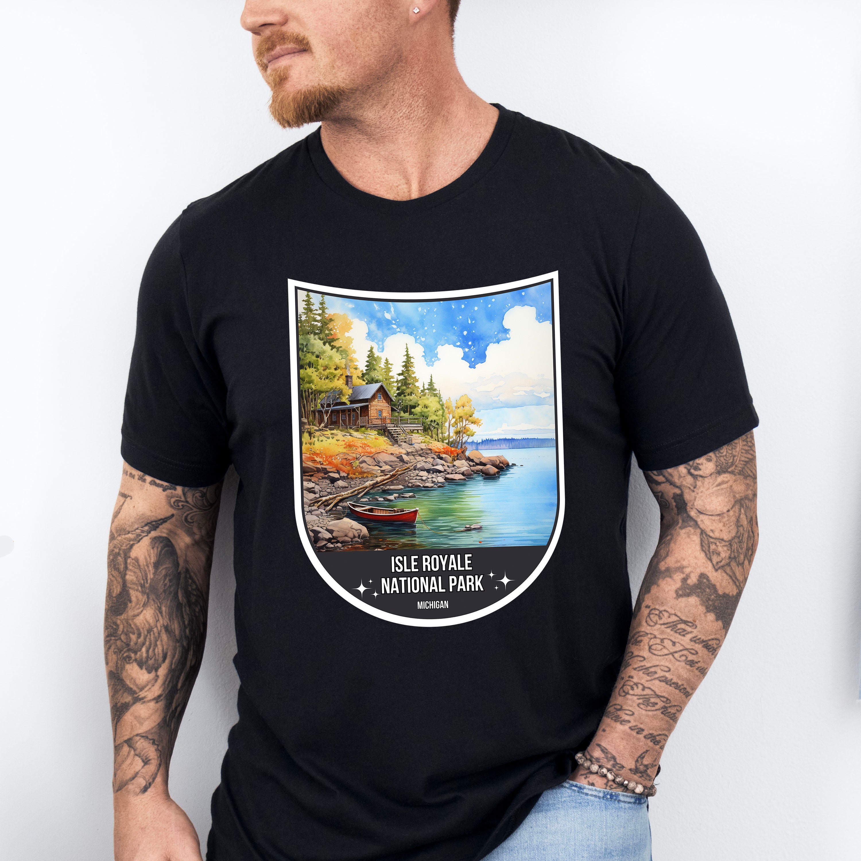 Isle Royale National Park Michigan - National Parks Unisex Crewneck T-Shirt Sweatshirt Hoodie