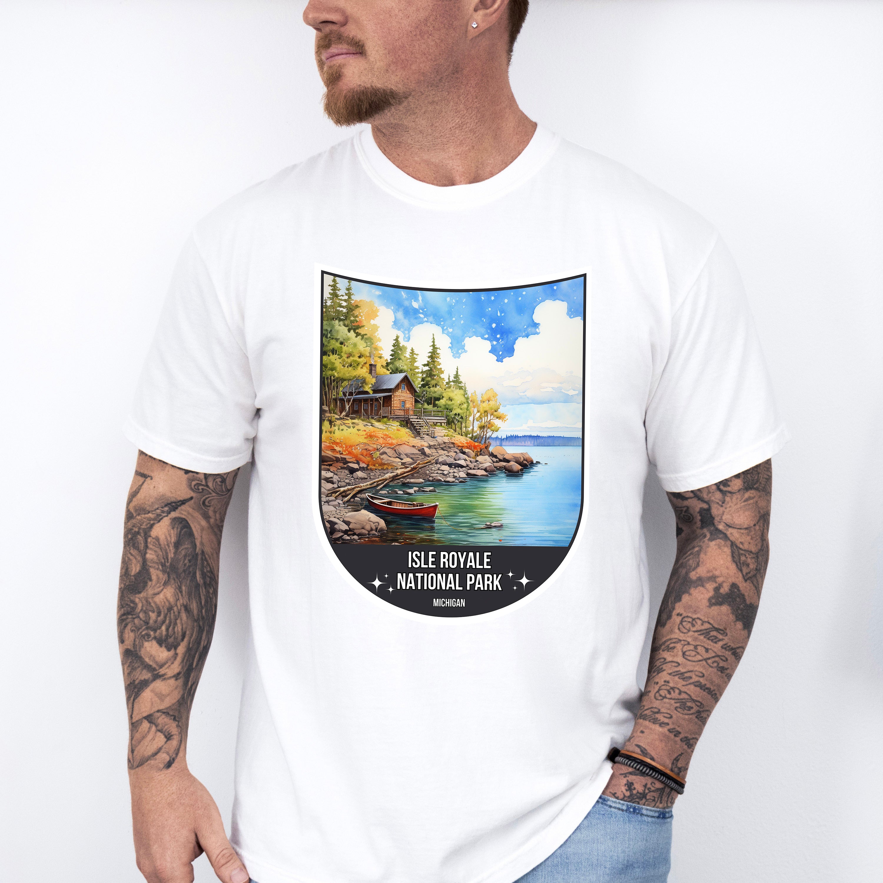Isle Royale National Park Michigan - National Parks Unisex Crewneck T-Shirt Sweatshirt Hoodie
