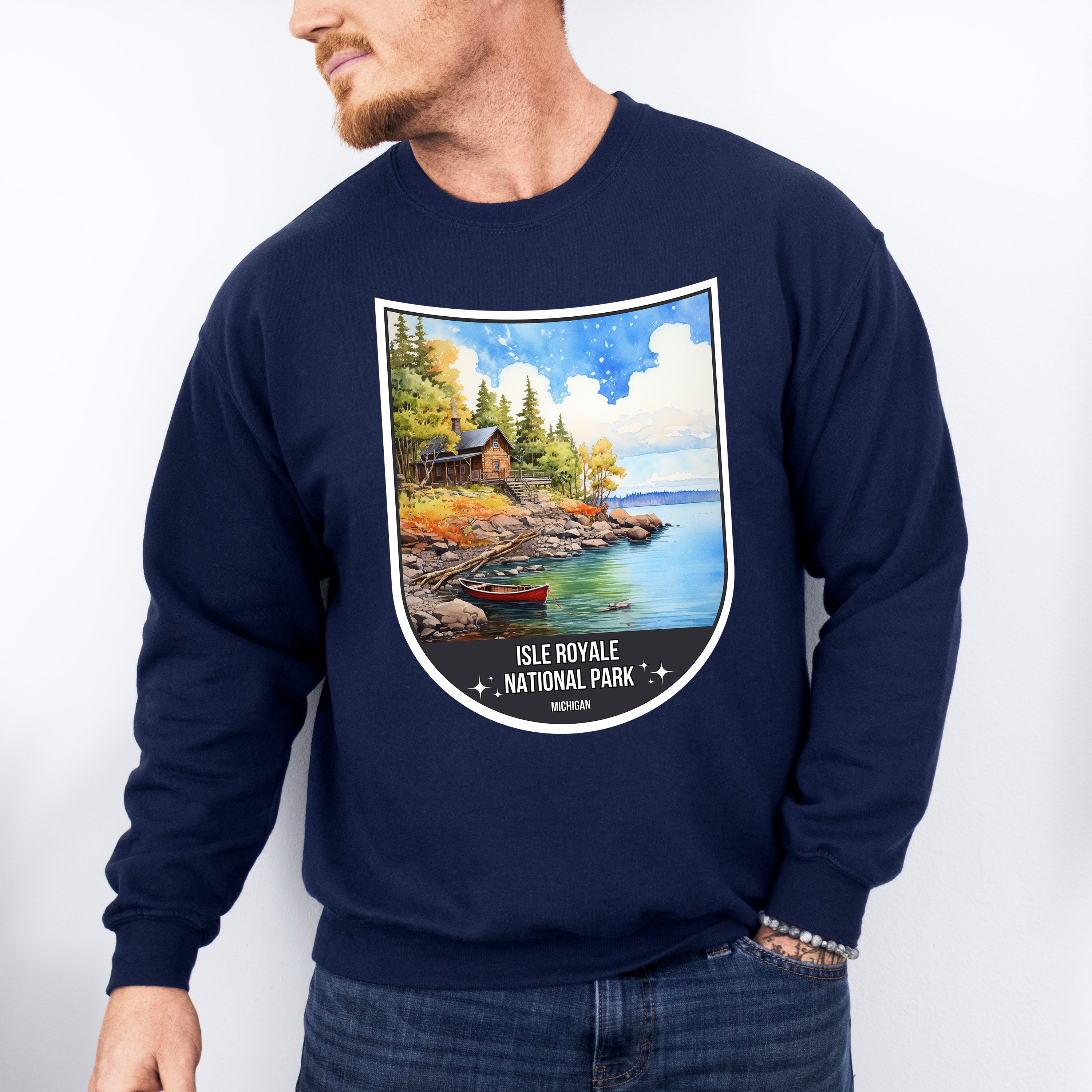 Isle Royale National Park Michigan - National Parks Unisex Crewneck T-Shirt Sweatshirt Hoodie