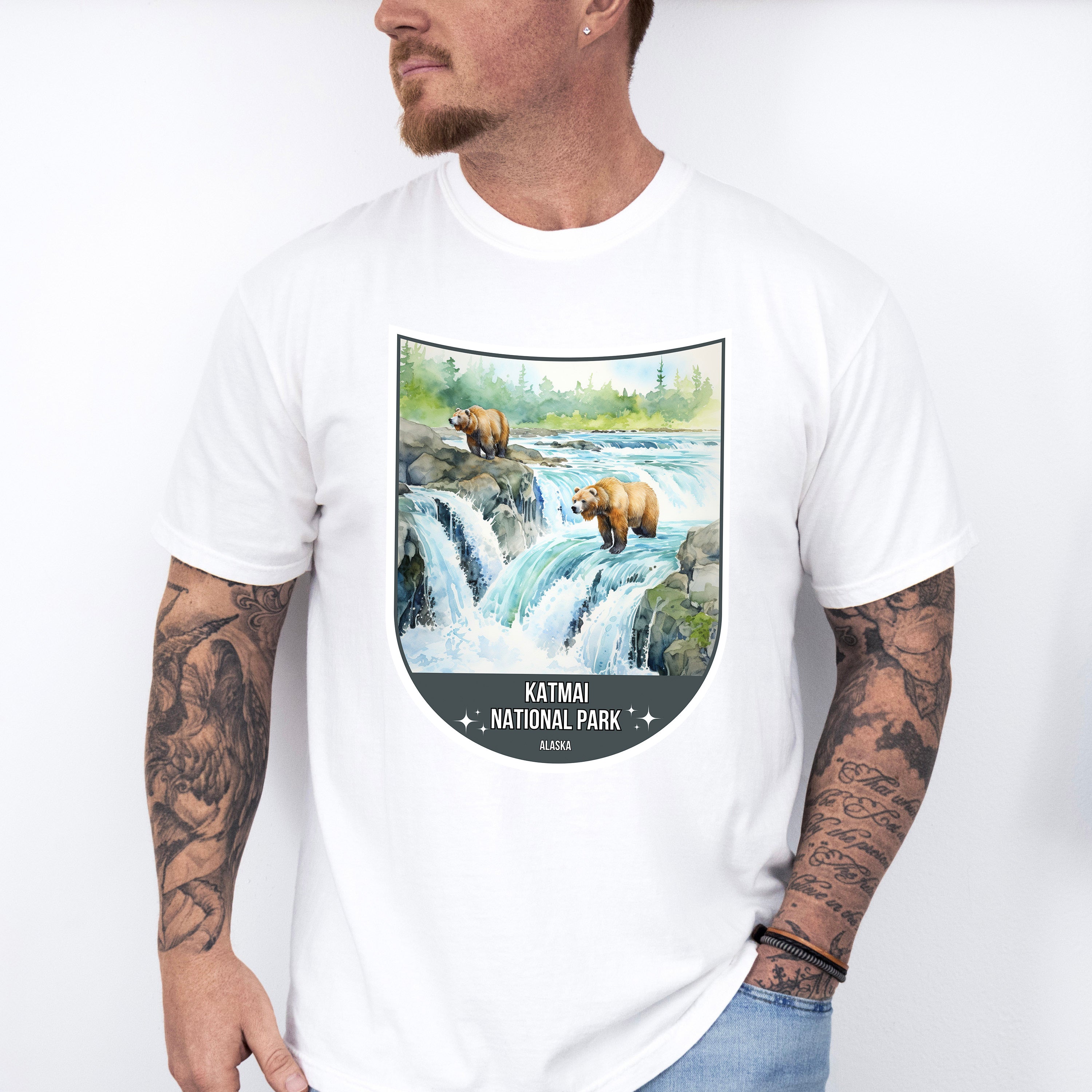 Katmai National Park Alaska - National Parks Unisex Crewneck T-Shirt Sweatshirt Hoodie