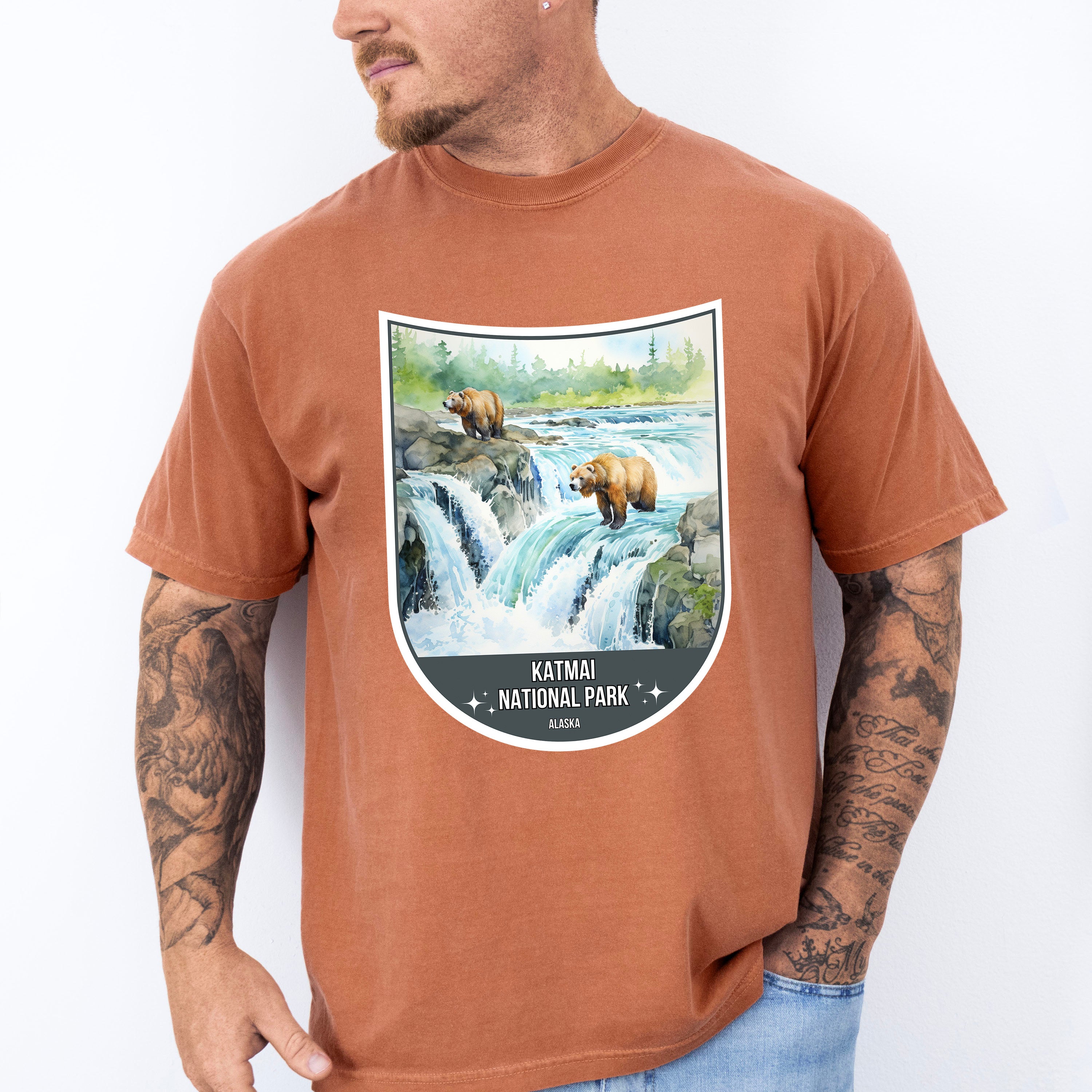 Katmai National Park Alaska - National Parks Unisex Crewneck T-Shirt Sweatshirt Hoodie