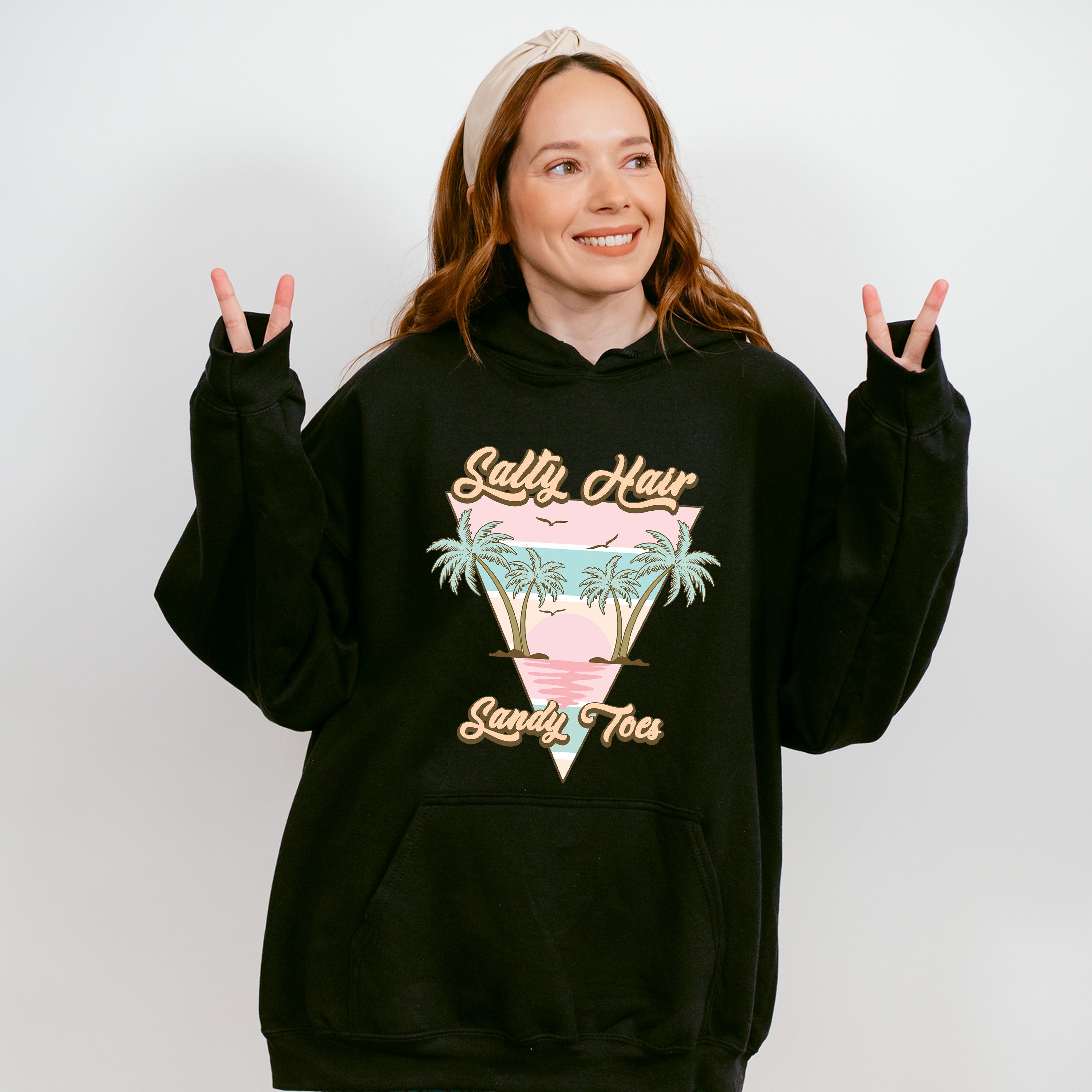 Salty Hair Sandy Toes Design - Summer Theme Unisex Crewneck T-Shirt Sweatshirt Hoodie