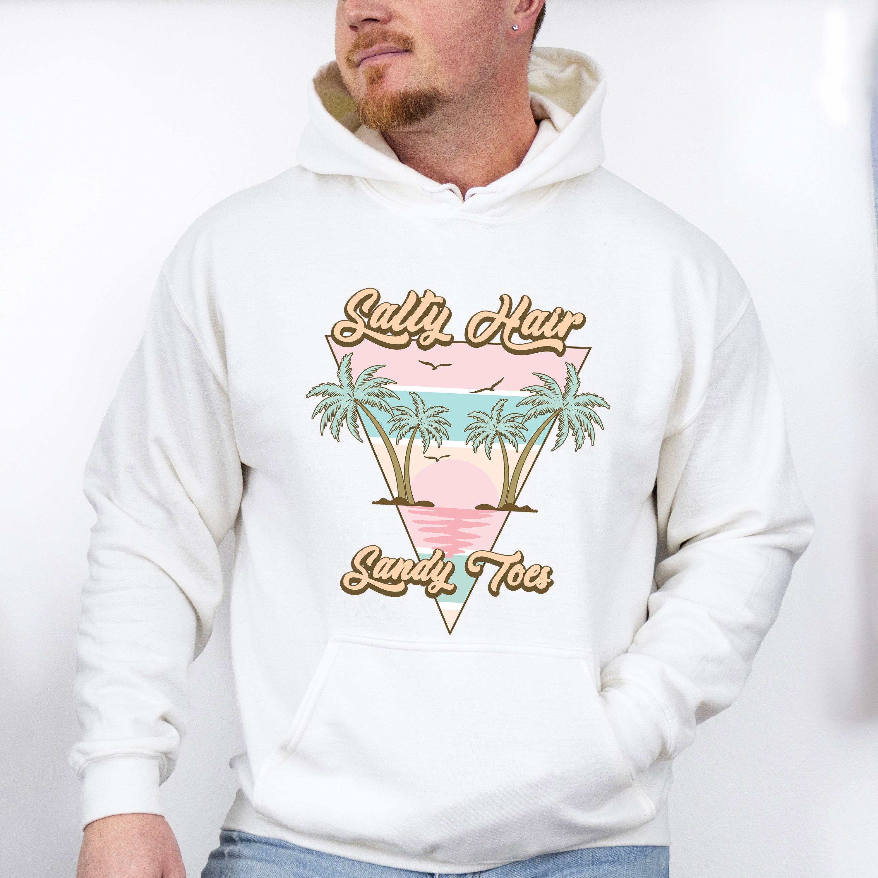 Salty Hair Sandy Toes Design - Summer Theme Unisex Crewneck T-Shirt Sweatshirt Hoodie