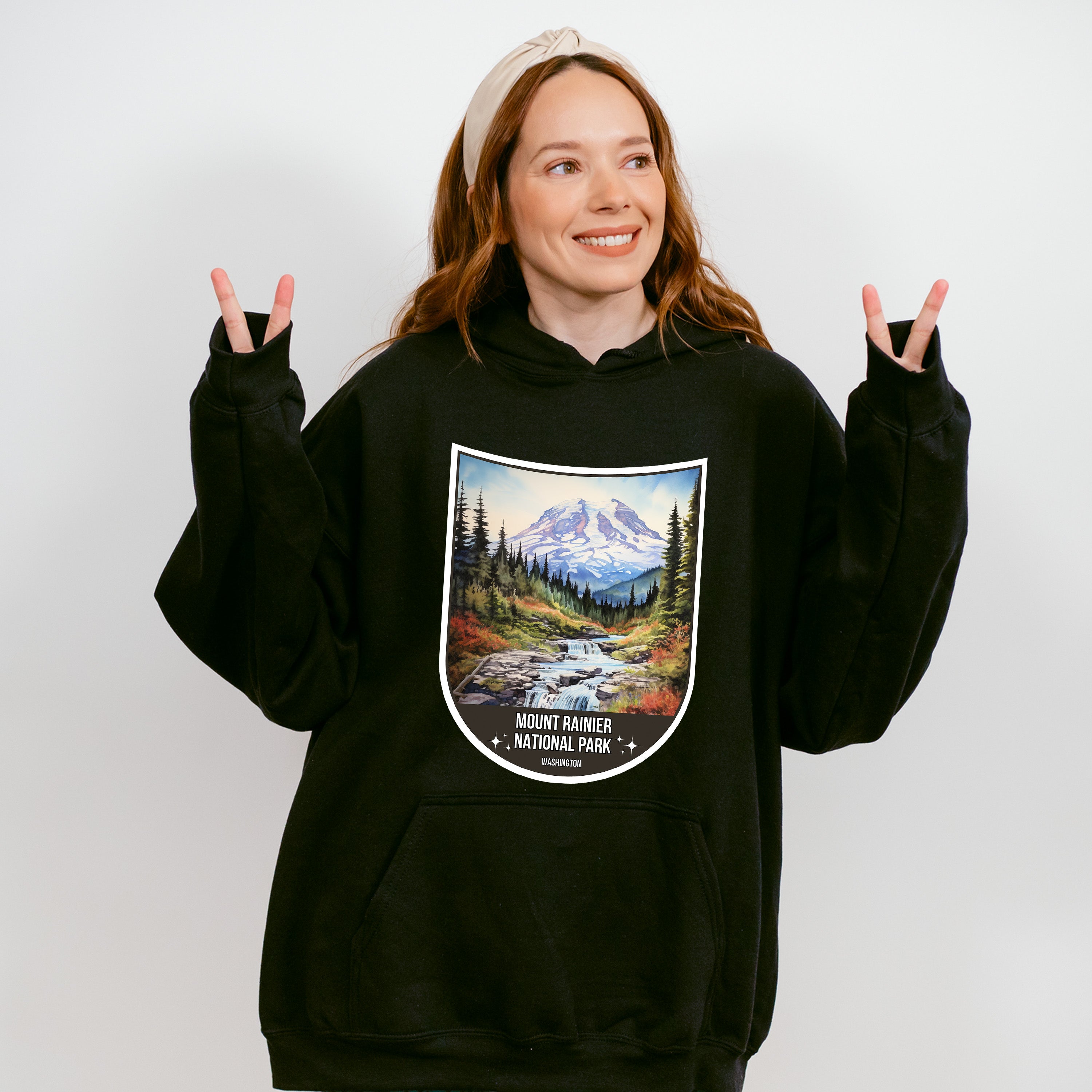 Mount Rainier National Park Washington - National Parks Unisex Crewneck T-Shirt Sweatshirt Hoodie