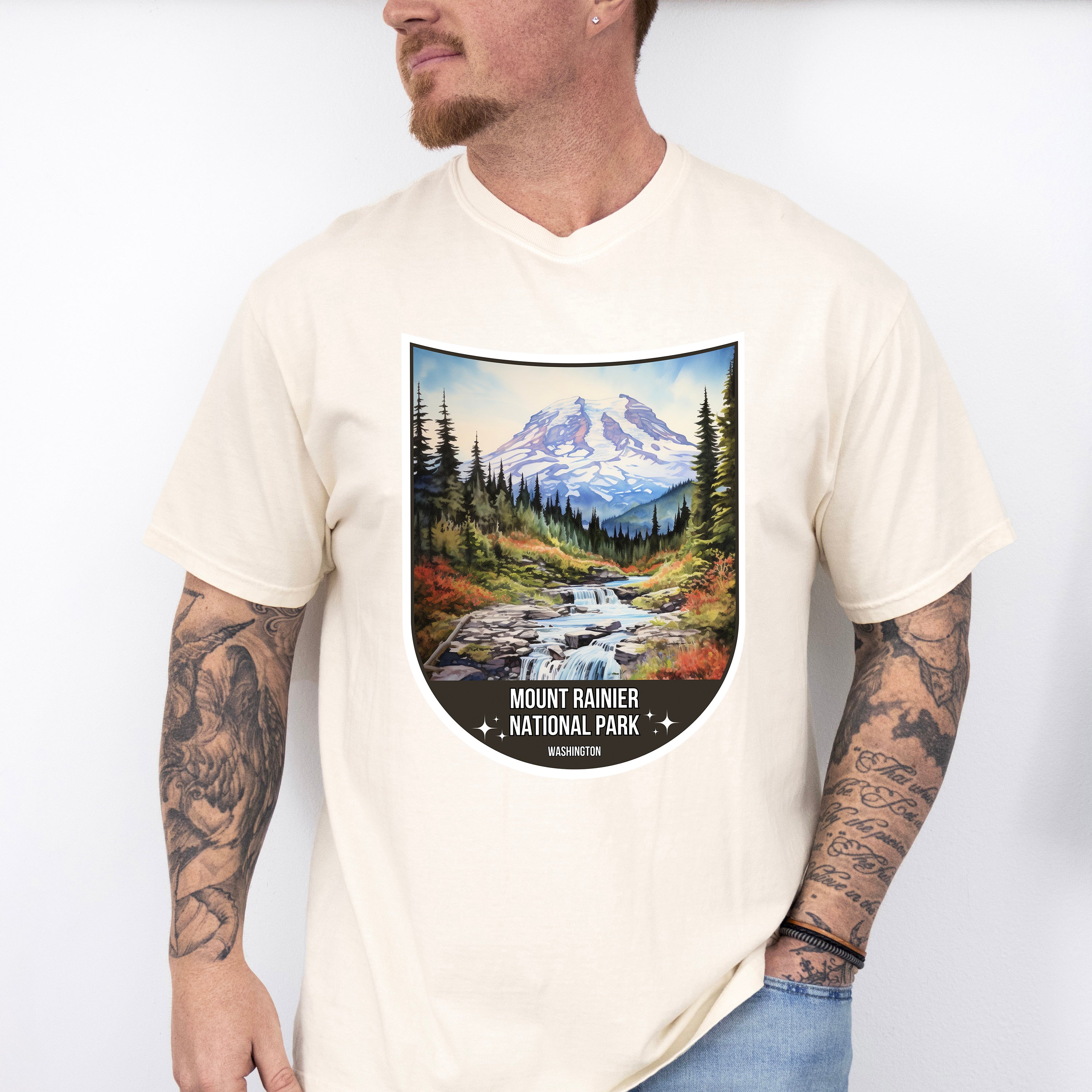 Mount Rainier National Park Washington - National Parks Unisex Crewneck T-Shirt Sweatshirt Hoodie
