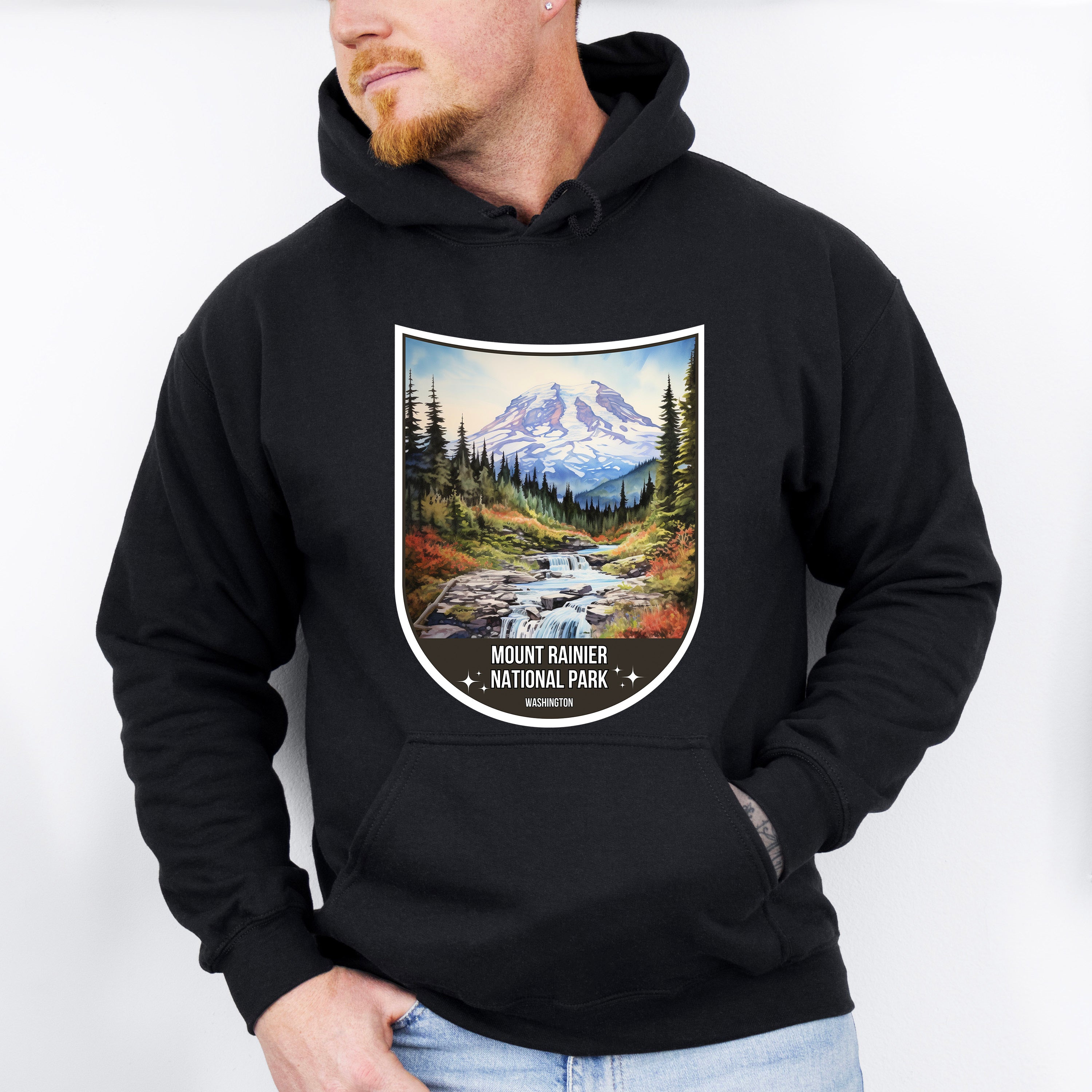 Mount Rainier National Park Washington - National Parks Unisex Crewneck T-Shirt Sweatshirt Hoodie