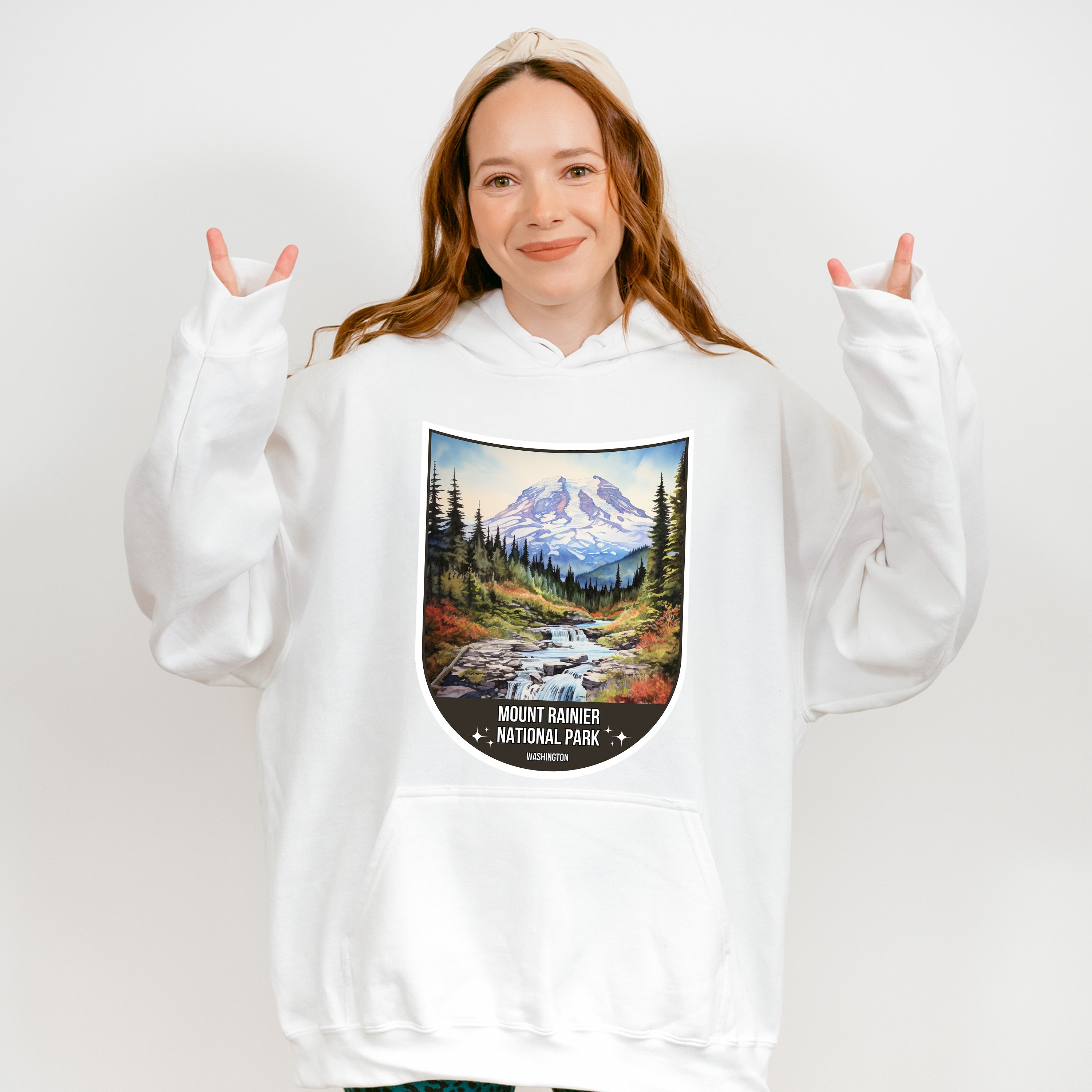 Mount Rainier National Park Washington - National Parks Unisex Crewneck T-Shirt Sweatshirt Hoodie