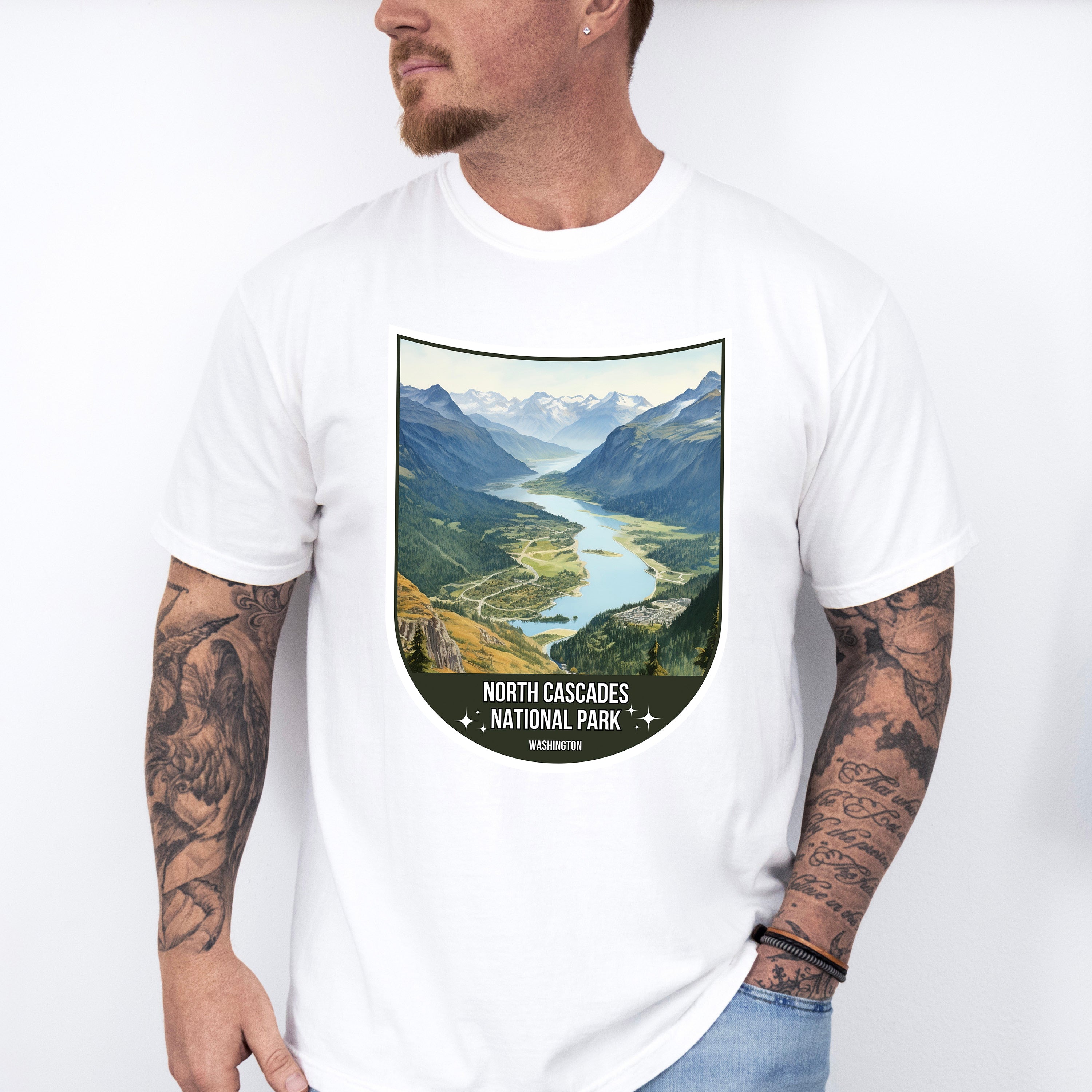 North Cascades National Park Washington - National Parks Unisex Crewneck T-Shirt Sweatshirt Hoodie