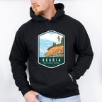 Acadia National Park Colorful Design - National Parks Unisex Crewneck T-Shirt Sweatshirt Hoodie