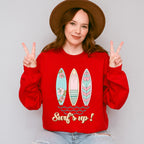 Surf's Up Design - Summer Theme Unisex Crewneck T-Shirt Sweatshirt Hoodie