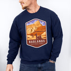 Badlands National Park Colorful Design - National Parks Unisex Crewneck T-Shirt Sweatshirt Hoodie