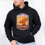 Badlands National Park Colorful Design - National Parks Unisex Crewneck T-Shirt Sweatshirt Hoodie