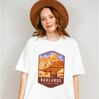 Badlands National Park Colorful Design - National Parks Unisex Crewneck T-Shirt Sweatshirt Hoodie