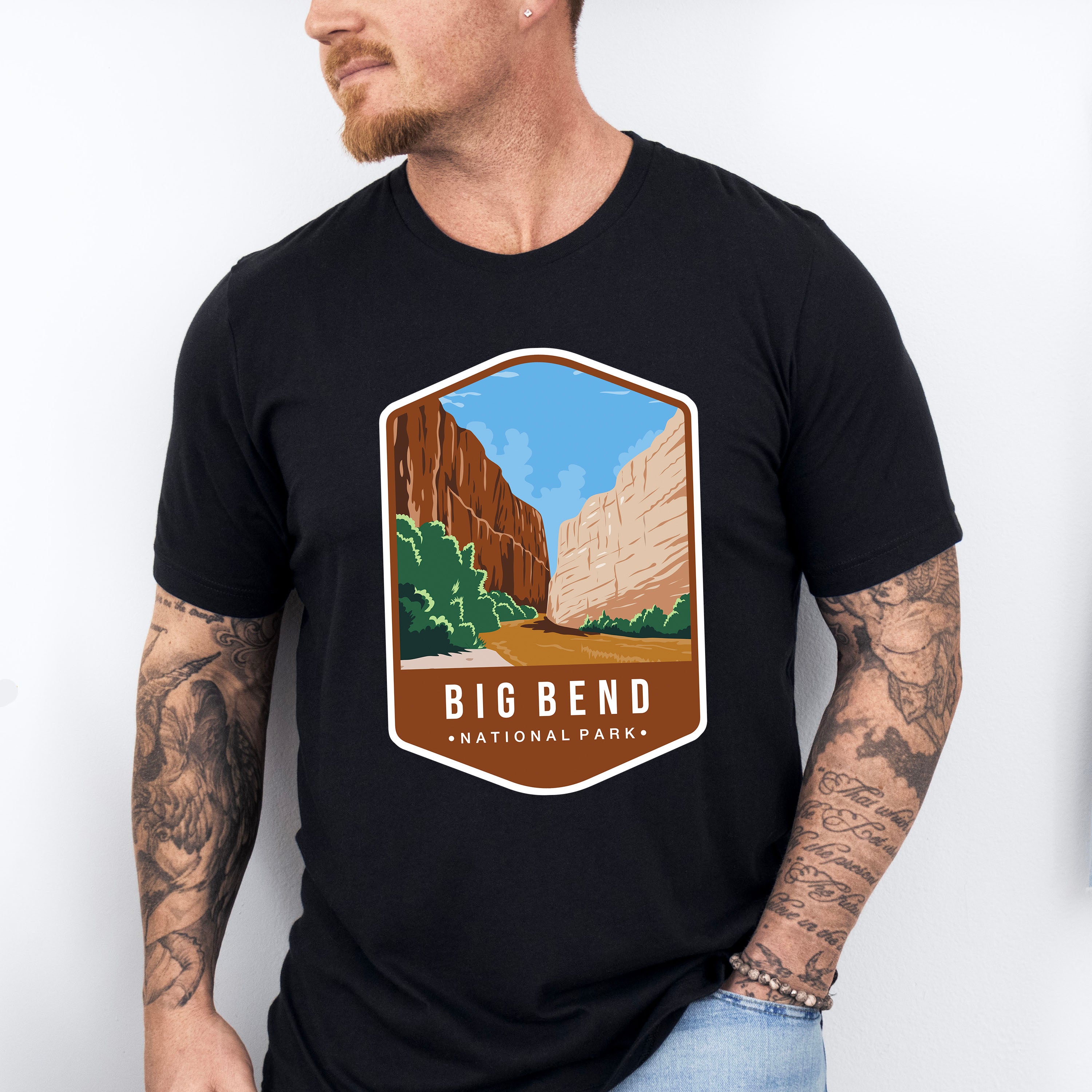 Big Bend National Park Colorful Design - National Parks Unisex Crewneck T-Shirt Sweatshirt Hoodie