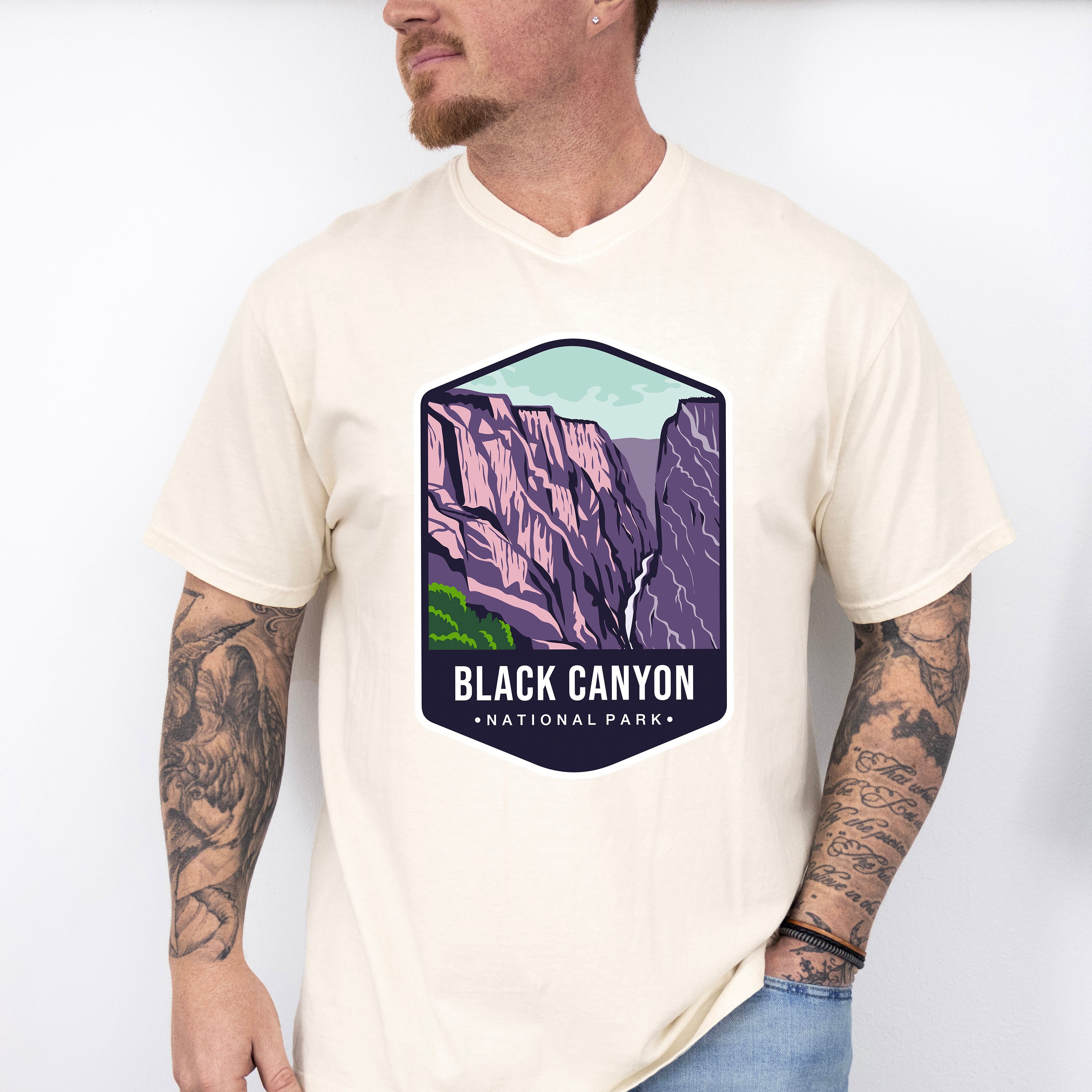 Black Canyon National Park Colorful Design - National Parks Unisex Crewneck T-Shirt Sweatshirt Hoodie