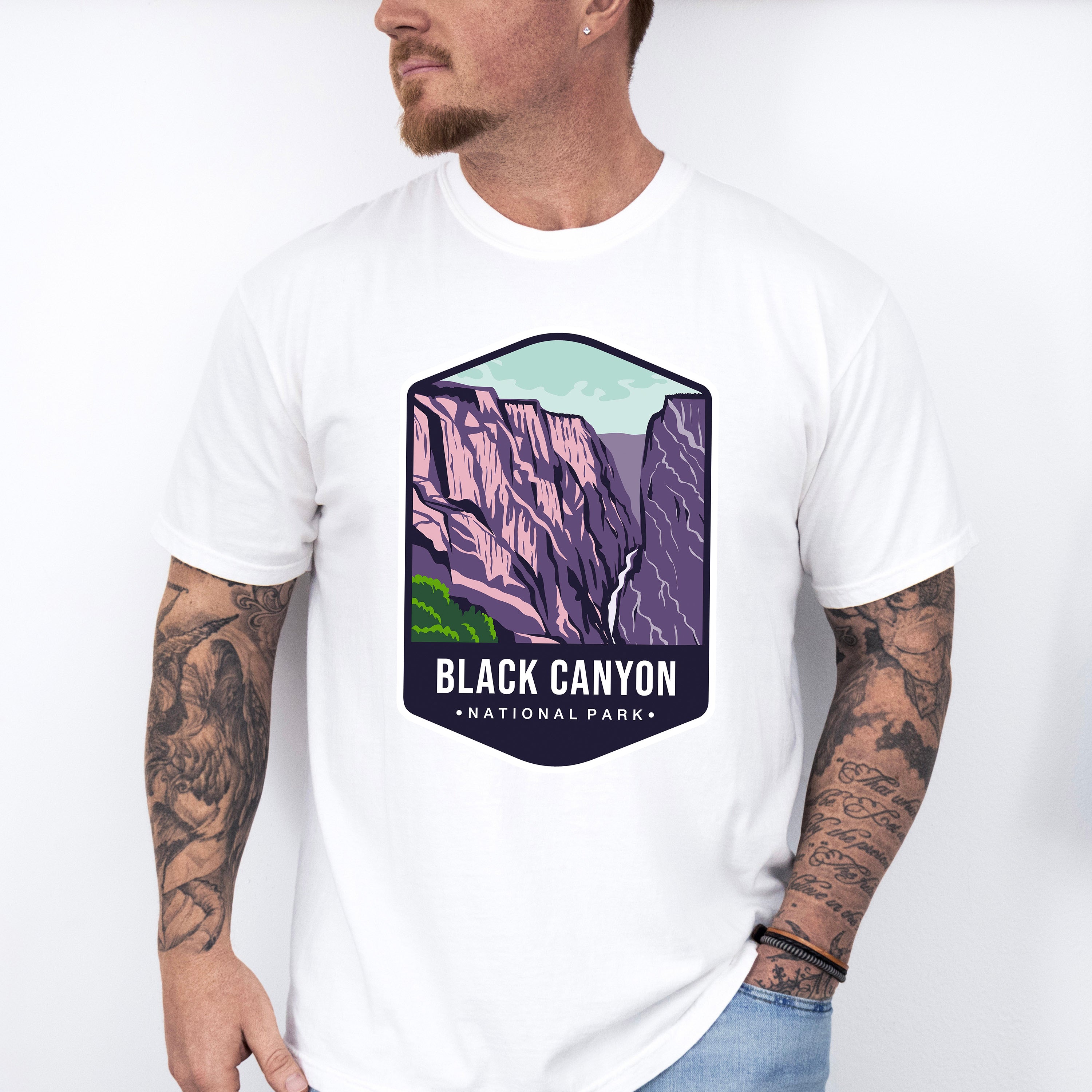 Black Canyon National Park Colorful Design - National Parks Unisex Crewneck T-Shirt Sweatshirt Hoodie