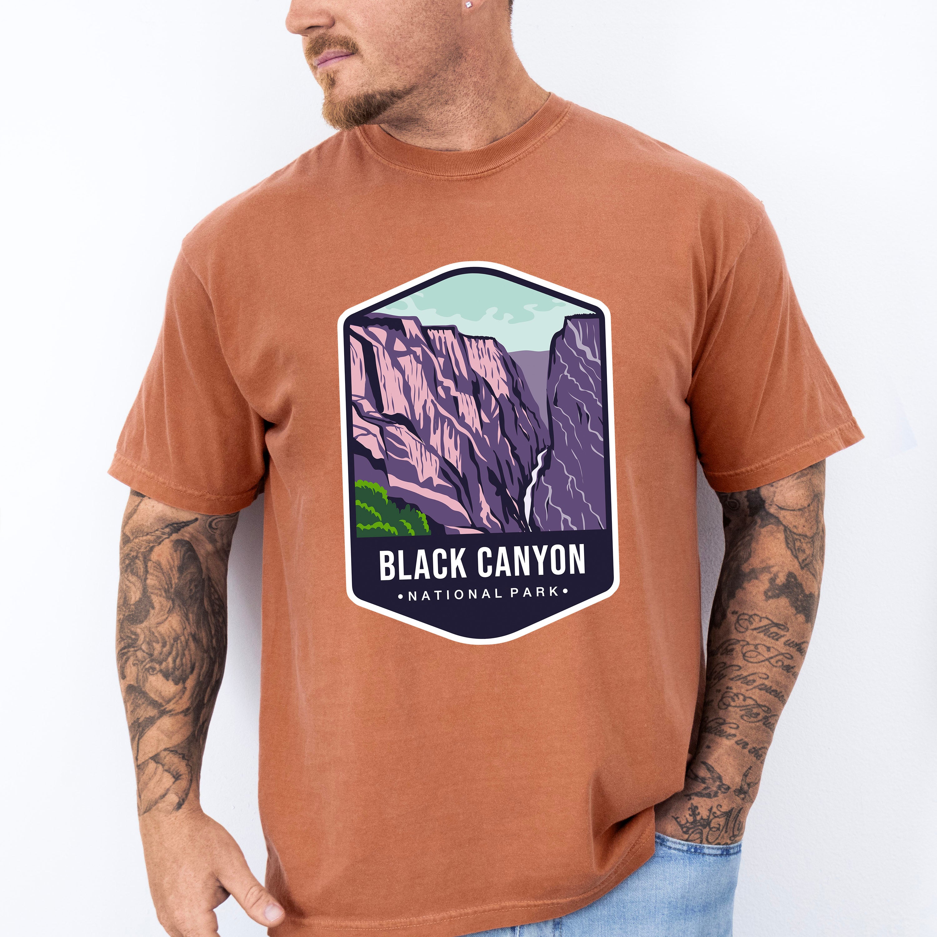 Black Canyon National Park Colorful Design - National Parks Unisex Crewneck T-Shirt Sweatshirt Hoodie