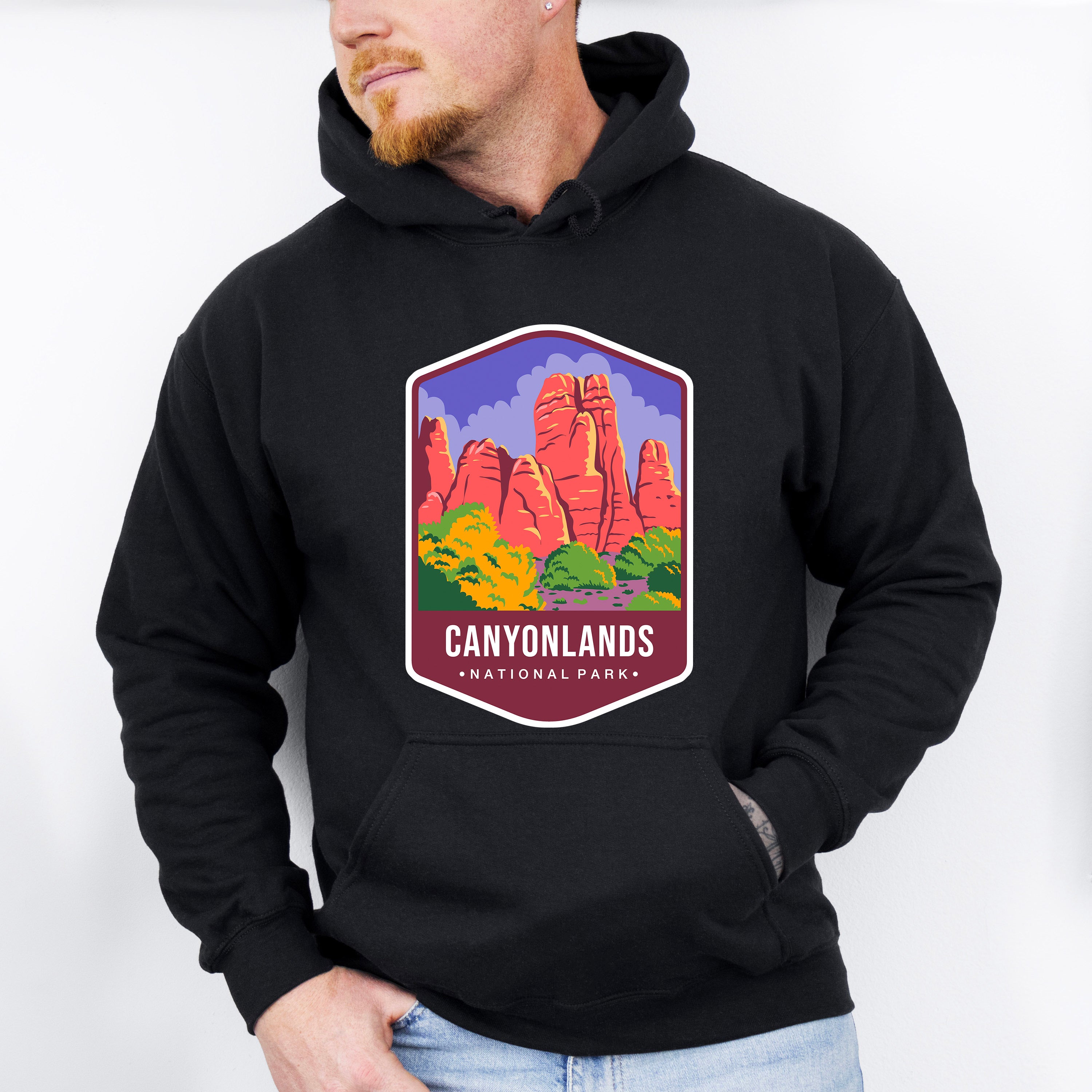 Canyonlands National Park Colorful Design - National Parks Unisex Crewneck T-Shirt Sweatshirt Hoodie