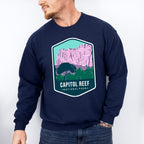 Capitol Reef National Park Colorful Design - National Parks Unisex Crewneck T-Shirt Sweatshirt Hoodie