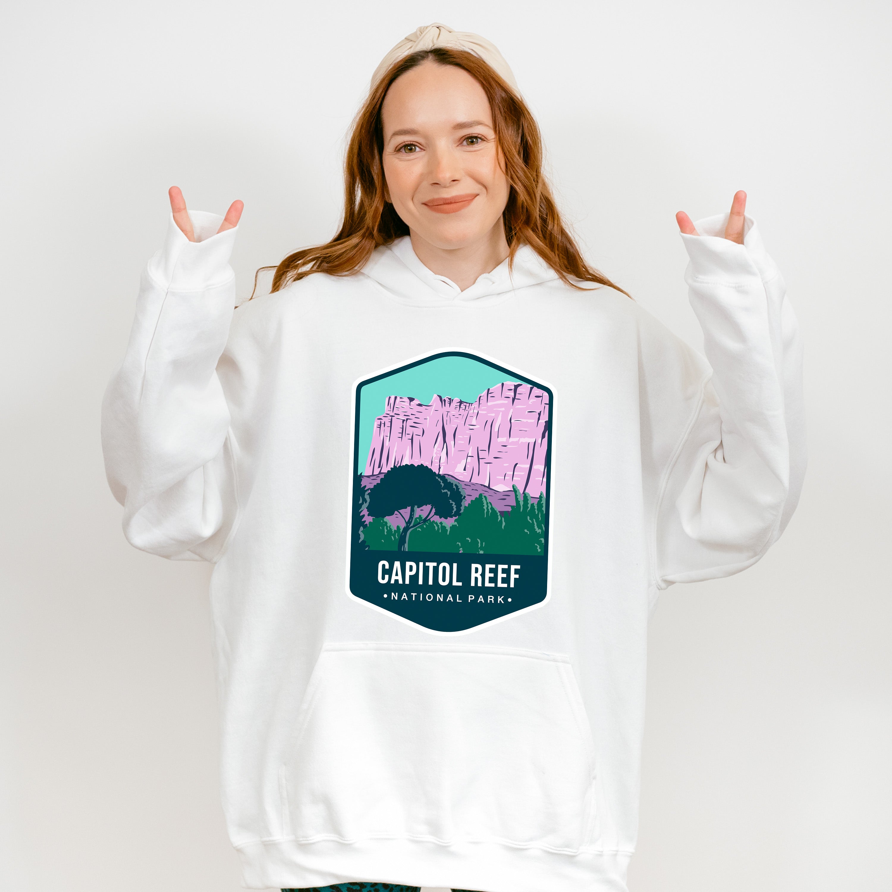 Capitol Reef National Park Colorful Design - National Parks Unisex Crewneck T-Shirt Sweatshirt Hoodie