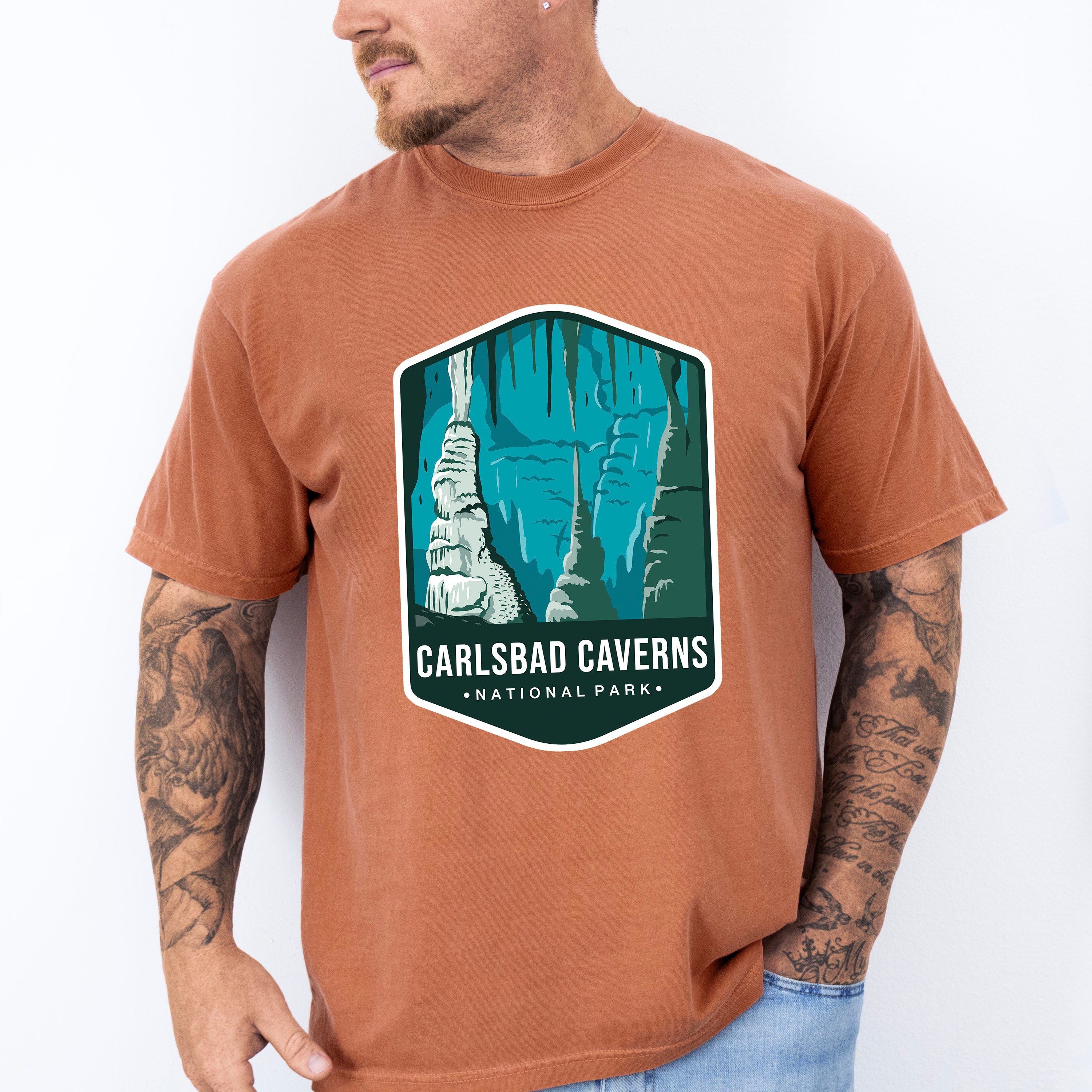 Carlsbad Caverns National Park Colorful Design - National Parks Unisex Crewneck T-Shirt Sweatshirt Hoodie