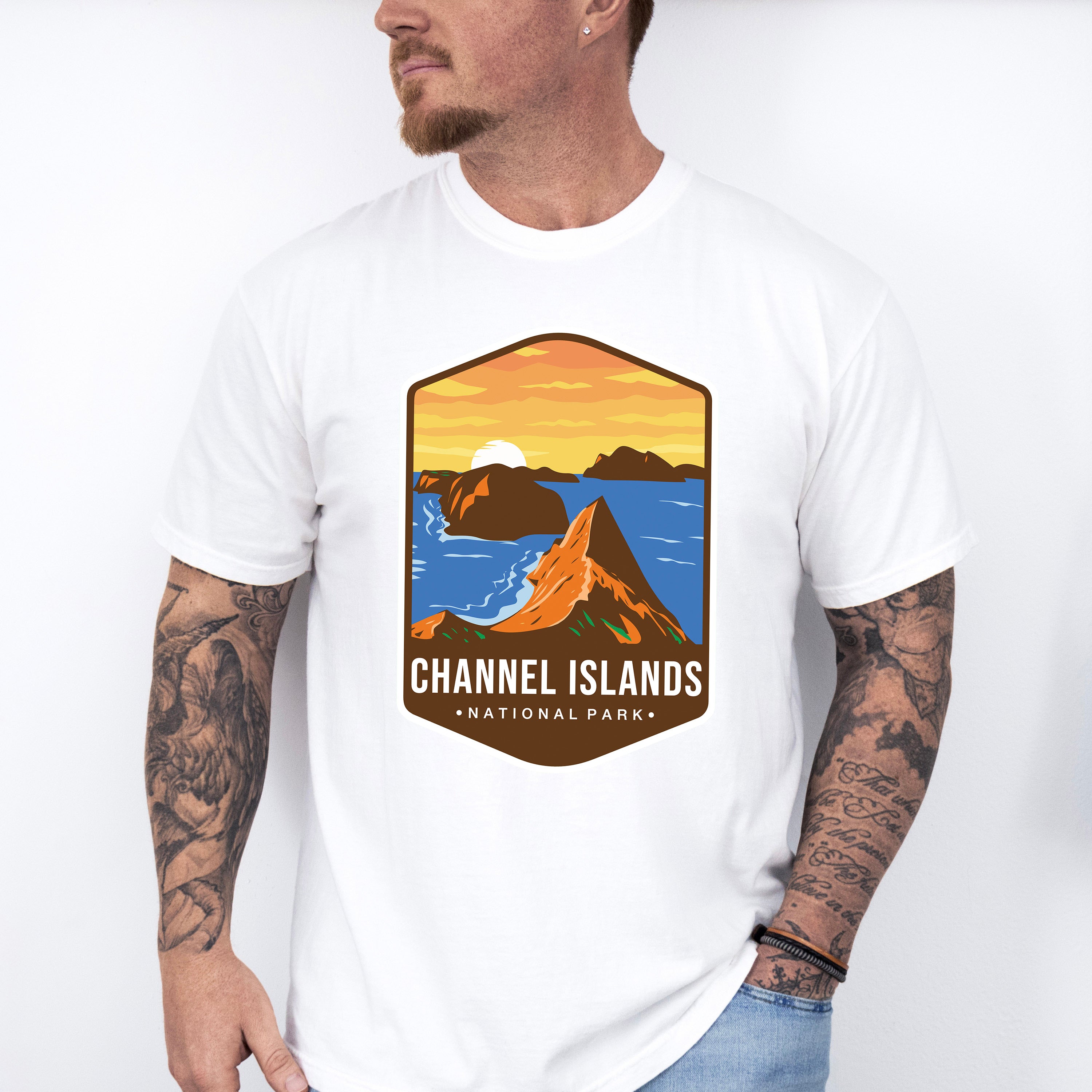 Channel Islands National Park Colorful Design - National Parks Unisex Crewneck T-Shirt Sweatshirt Hoodie