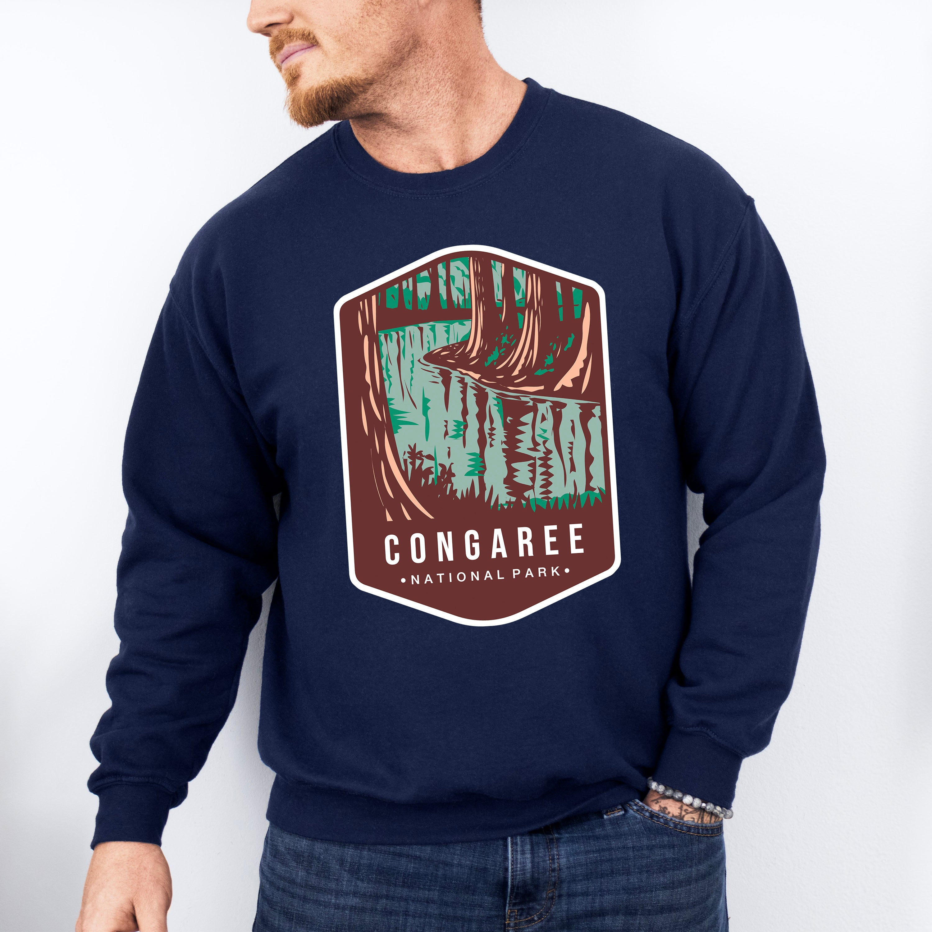 Congaree National Park Colorful Design - National Parks Unisex Crewneck T-Shirt Sweatshirt Hoodie