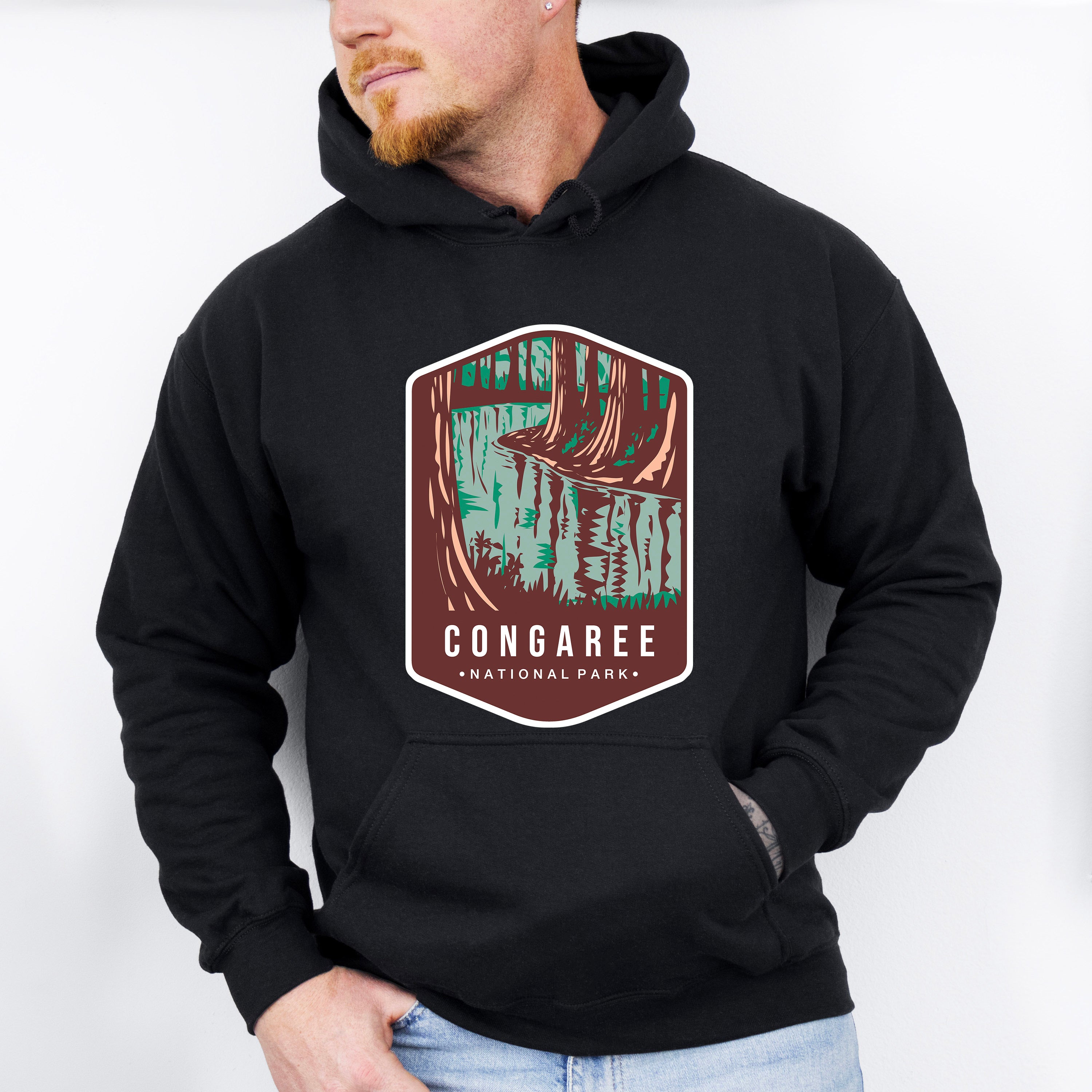Congaree National Park Colorful Design - National Parks Unisex Crewneck T-Shirt Sweatshirt Hoodie