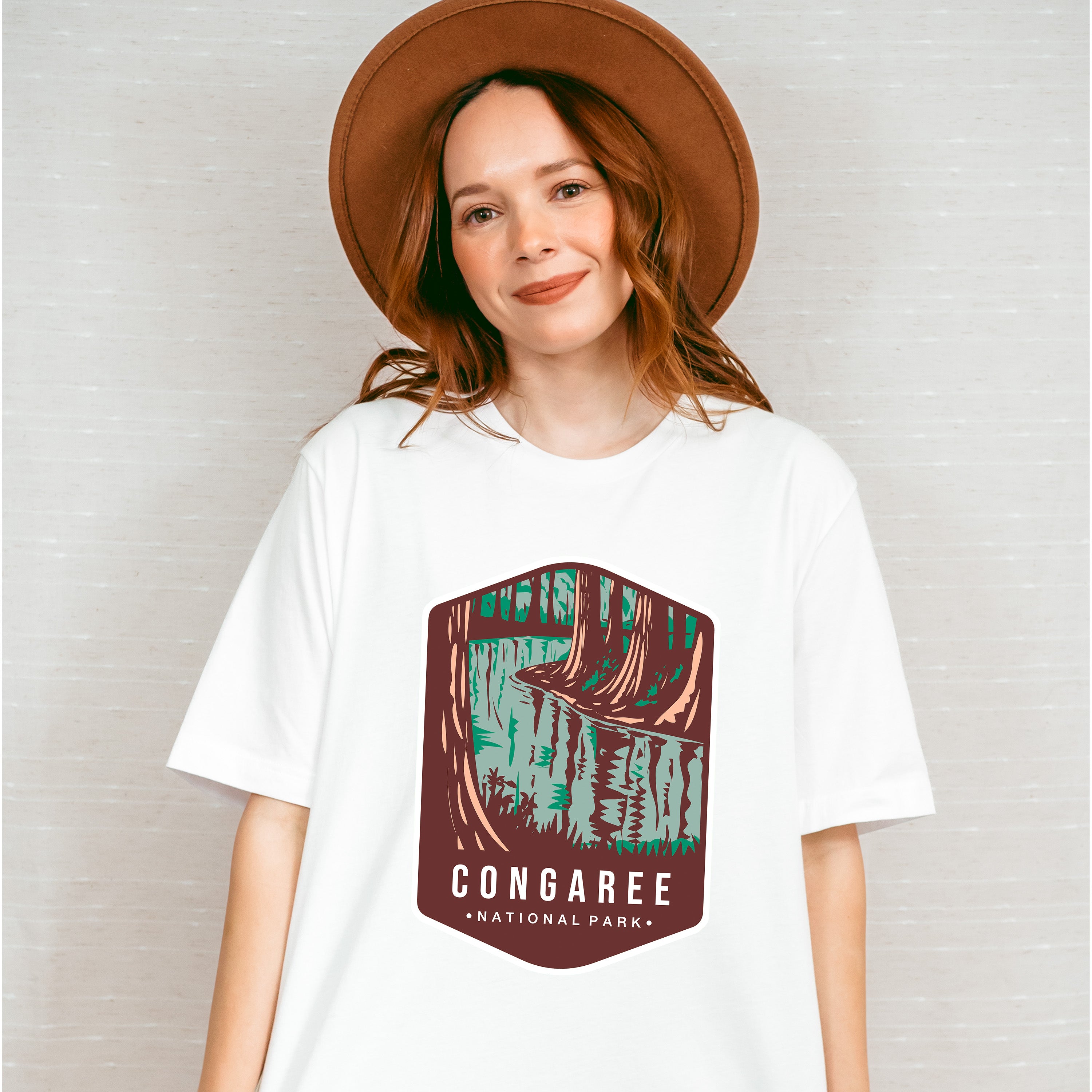 Congaree National Park Colorful Design - National Parks Unisex Crewneck T-Shirt Sweatshirt Hoodie