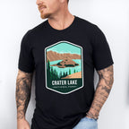 Crater Lake National Park Colorful Design - National Parks Unisex Crewneck T-Shirt Sweatshirt Hoodie