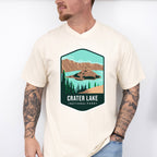 Crater Lake National Park Colorful Design - National Parks Unisex Crewneck T-Shirt Sweatshirt Hoodie