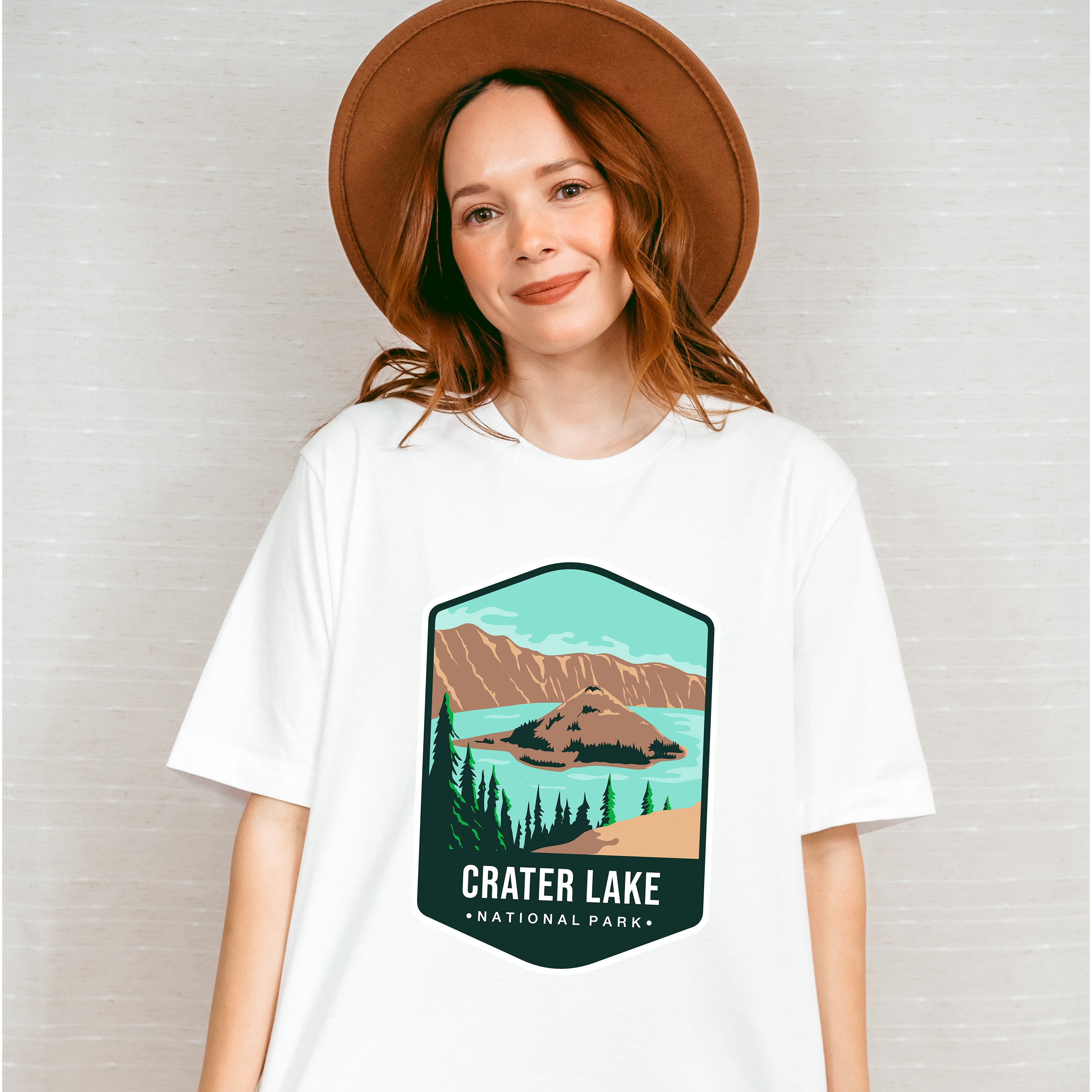 Crater Lake National Park Colorful Design - National Parks Unisex Crewneck T-Shirt Sweatshirt Hoodie
