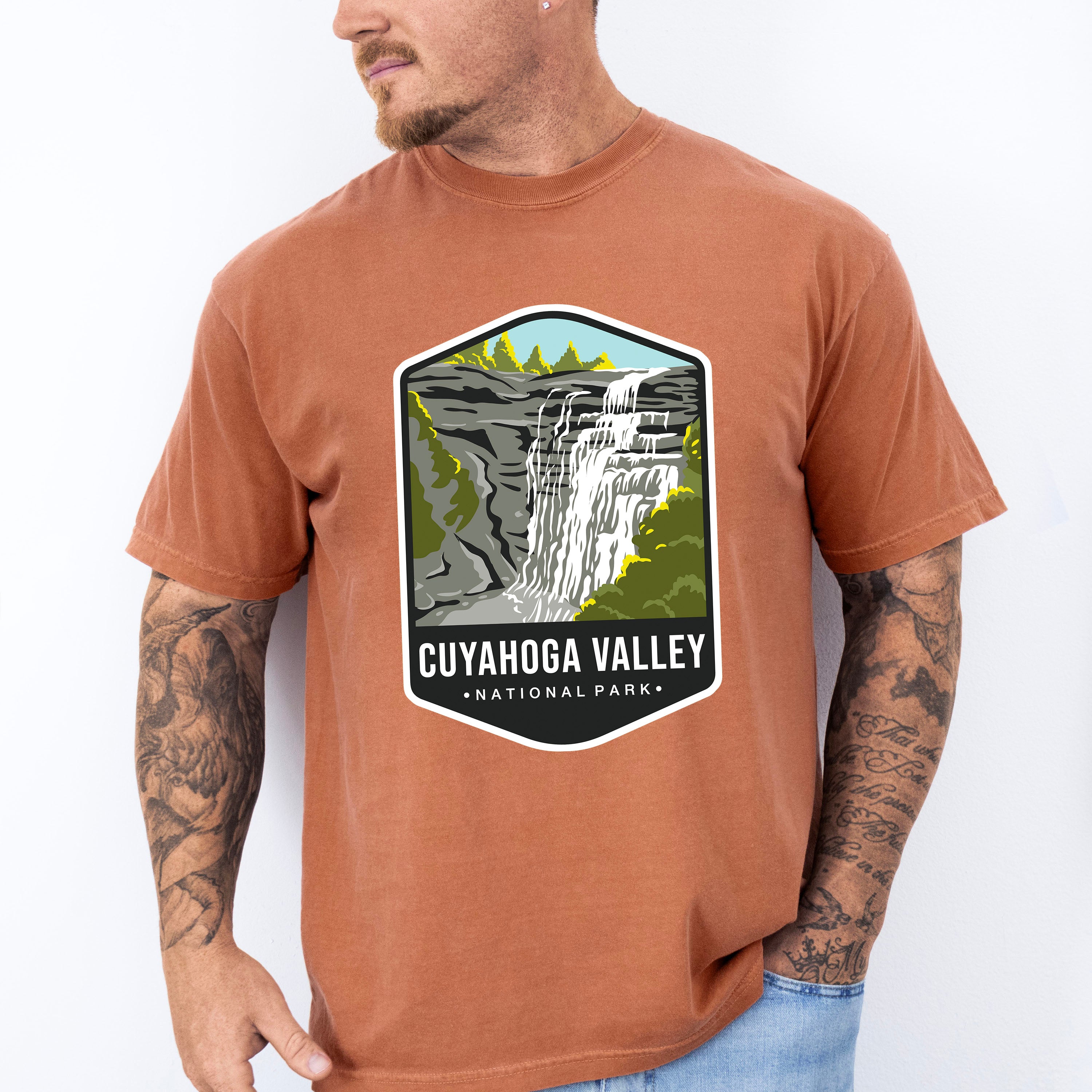 Cuyahoga Valley National Park Colorful Design - National Parks Unisex Crewneck T-Shirt Sweatshirt Hoodie
