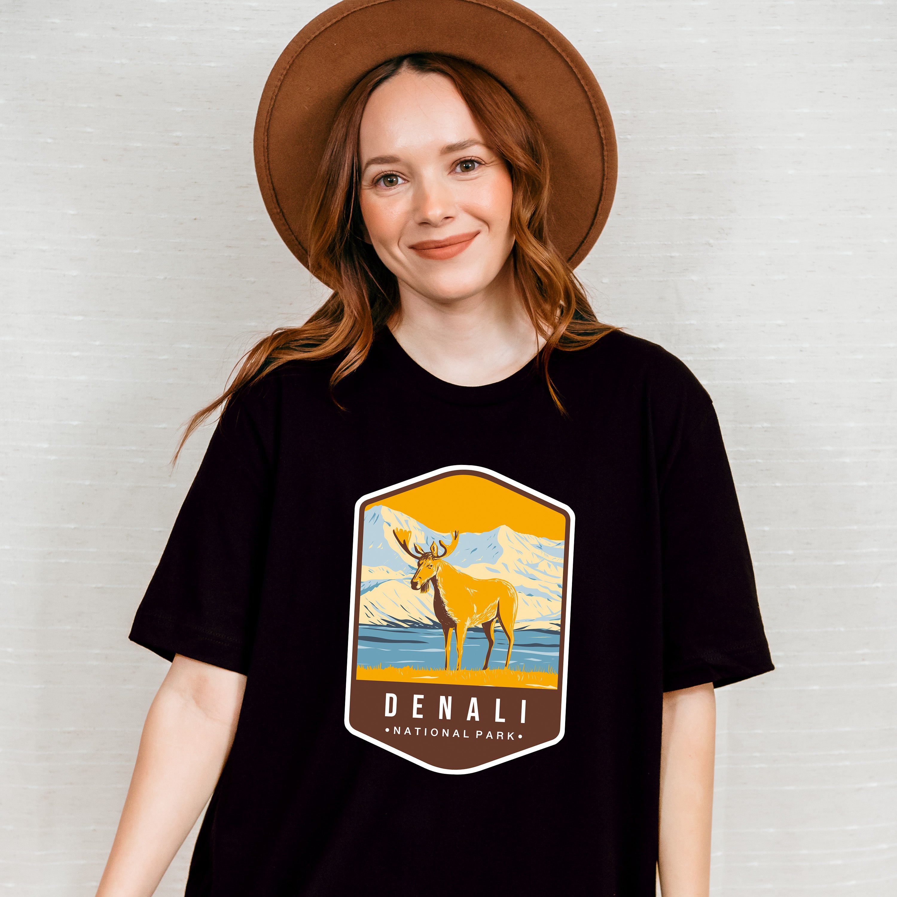 Denali National Park Colorful Design - National Parks Unisex Crewneck T-Shirt Sweatshirt Hoodie