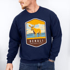 Denali National Park Colorful Design - National Parks Unisex Crewneck T-Shirt Sweatshirt Hoodie