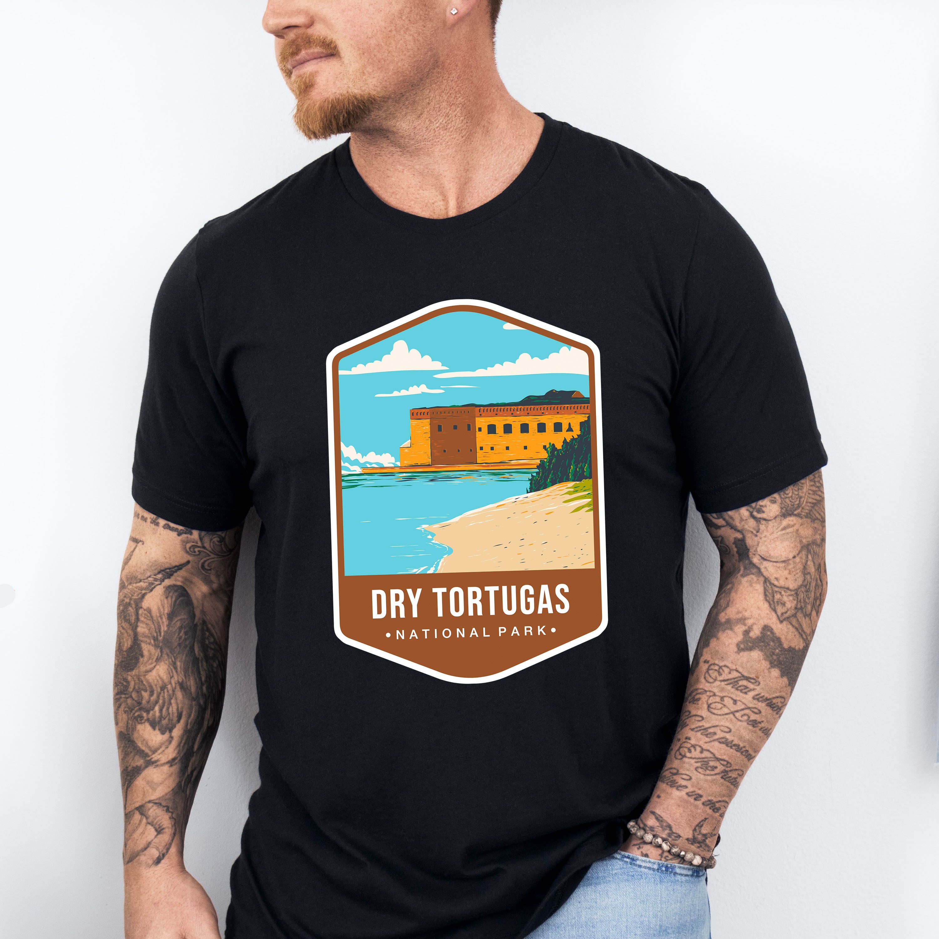 Dry Tortugas National Park Colorful Design - National Parks Unisex Crewneck T-Shirt Sweatshirt Hoodie