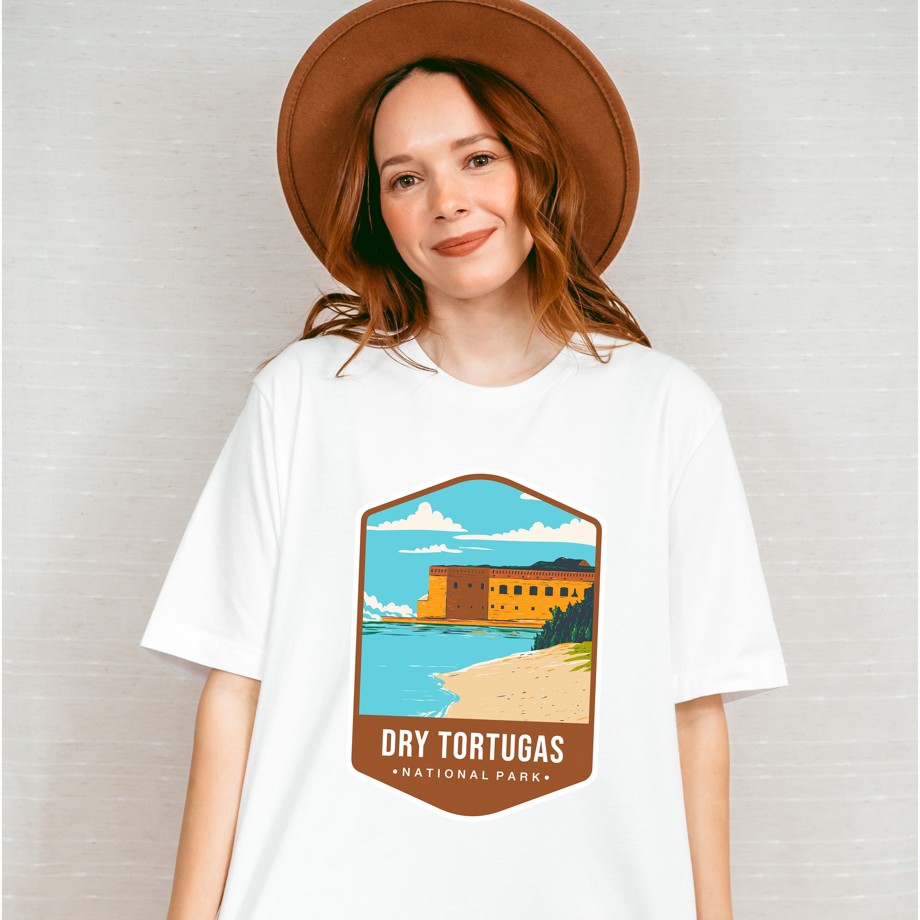 Dry Tortugas National Park Colorful Design - National Parks Unisex Crewneck T-Shirt Sweatshirt Hoodie