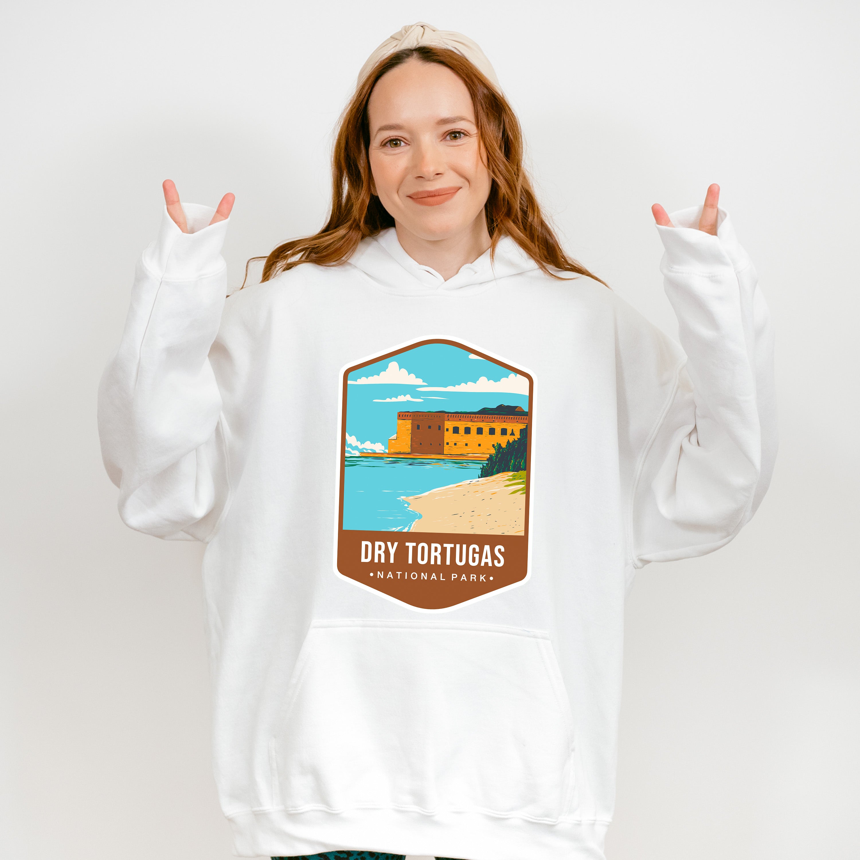 Dry Tortugas National Park Colorful Design - National Parks Unisex Crewneck T-Shirt Sweatshirt Hoodie