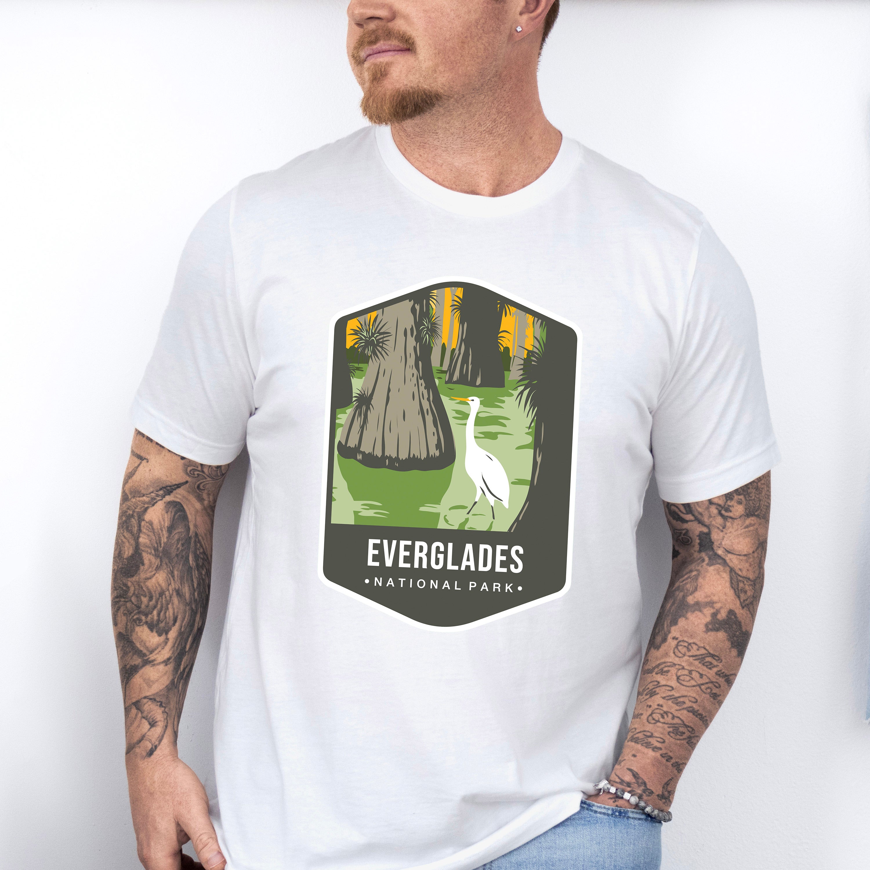 Everglades National Park Colorful Design - National Parks Unisex Crewneck T-Shirt Sweatshirt Hoodie