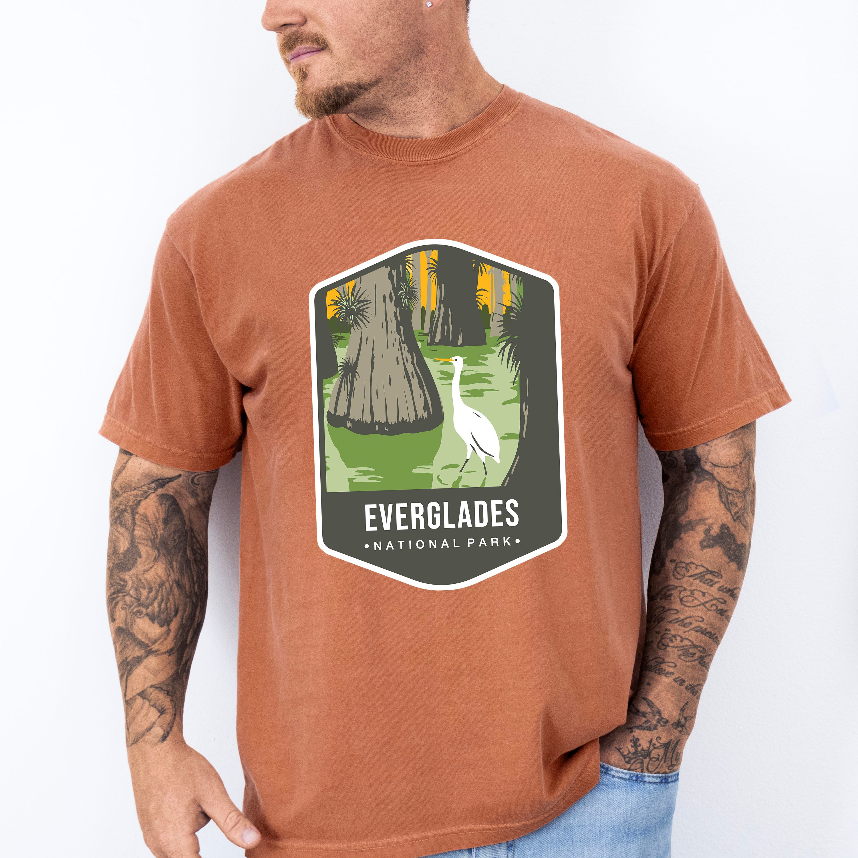 Everglades National Park Colorful Design - National Parks Unisex Crewneck T-Shirt Sweatshirt Hoodie