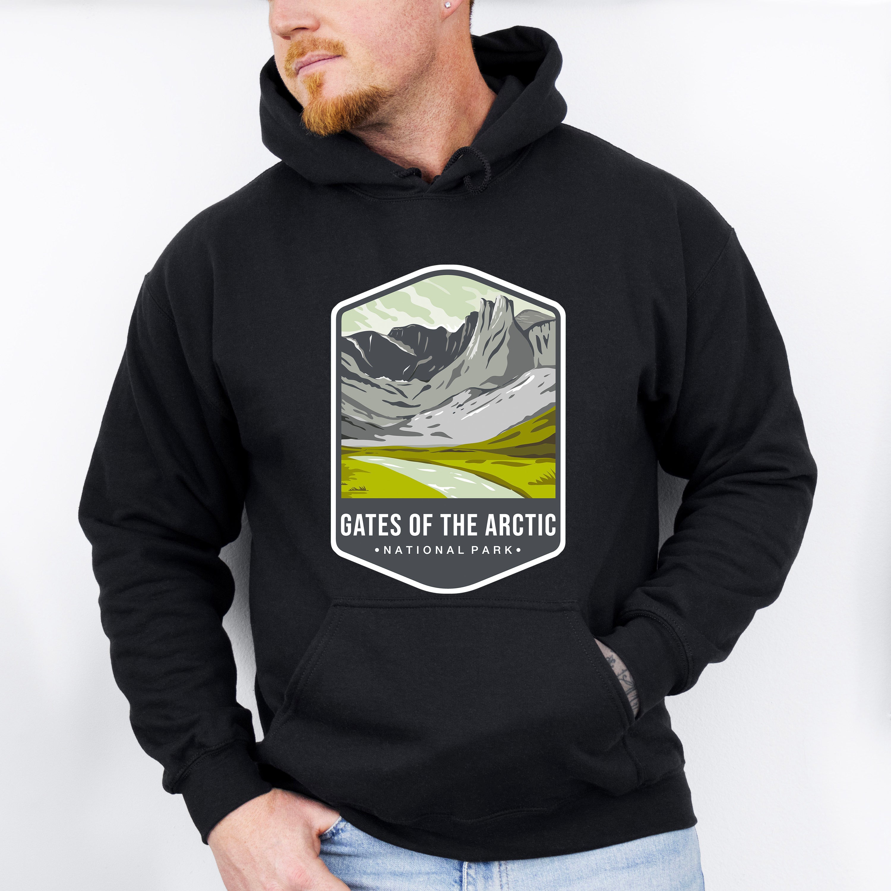 Gates Of The Arctic National Park Colorful Design - National Parks Unisex Crewneck T-Shirt Sweatshirt Hoodie