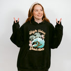 High Tides Good Vibes Design - Summer Theme Unisex Crewneck T-Shirt Sweatshirt Hoodie