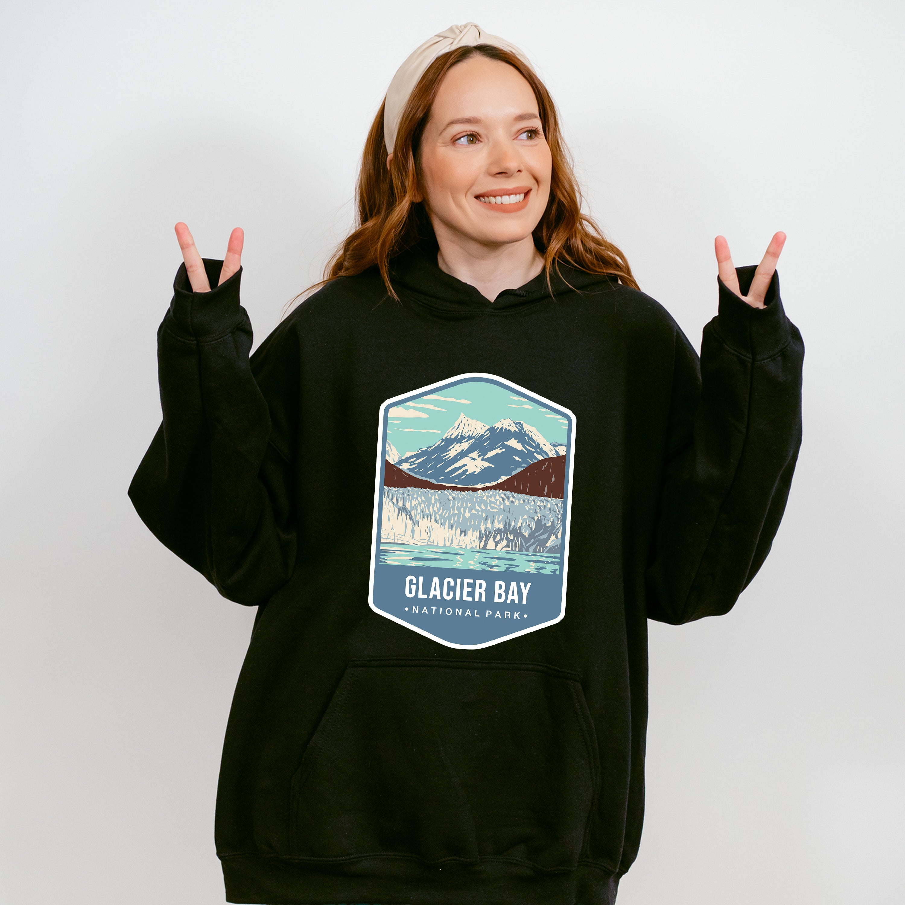 Glacier Bay National Park Colorful Design - National Parks Unisex Crewneck T-Shirt Sweatshirt Hoodie