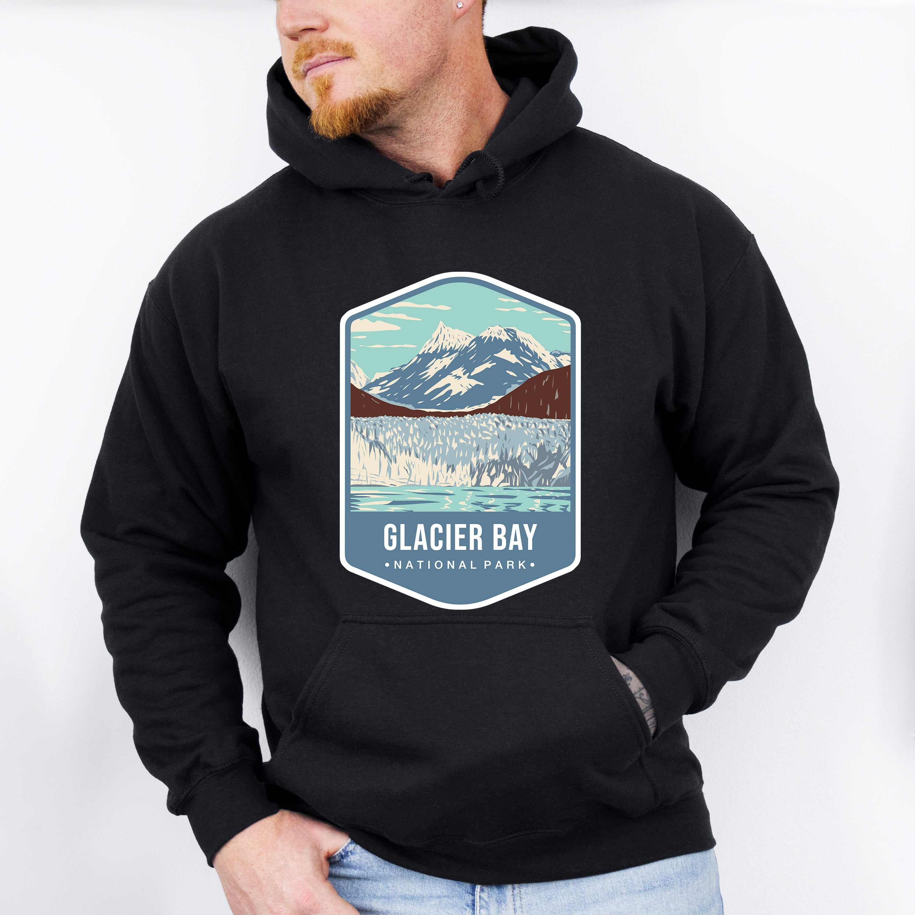 Glacier Bay National Park Colorful Design - National Parks Unisex Crewneck T-Shirt Sweatshirt Hoodie