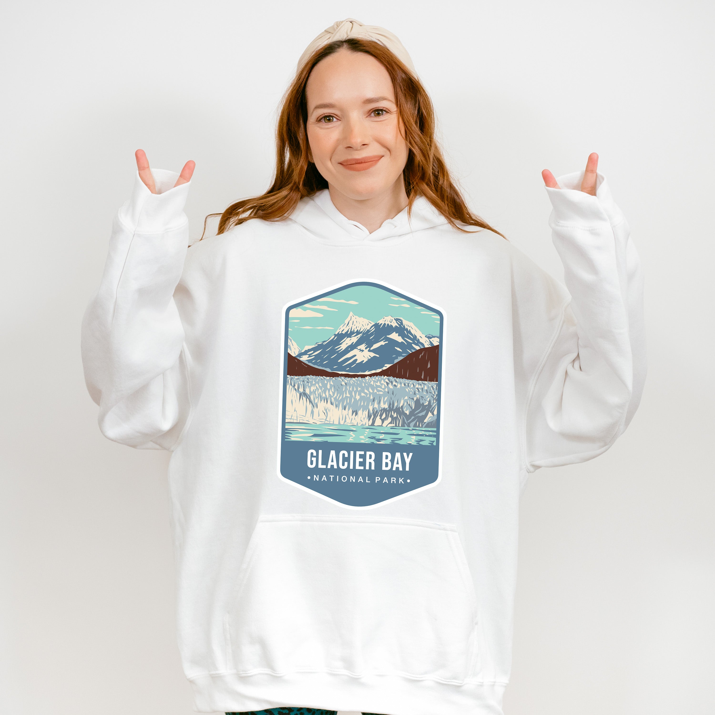 Glacier Bay National Park Colorful Design - National Parks Unisex Crewneck T-Shirt Sweatshirt Hoodie