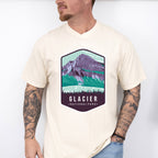 Glacier National Park Colorful Design - National Parks Unisex Crewneck T-Shirt Sweatshirt Hoodie