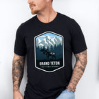 Grand Teton National Park Colorful Design - National Parks Unisex Crewneck T-Shirt Sweatshirt Hoodie