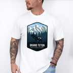 Grand Teton National Park Colorful Design - National Parks Unisex Crewneck T-Shirt Sweatshirt Hoodie