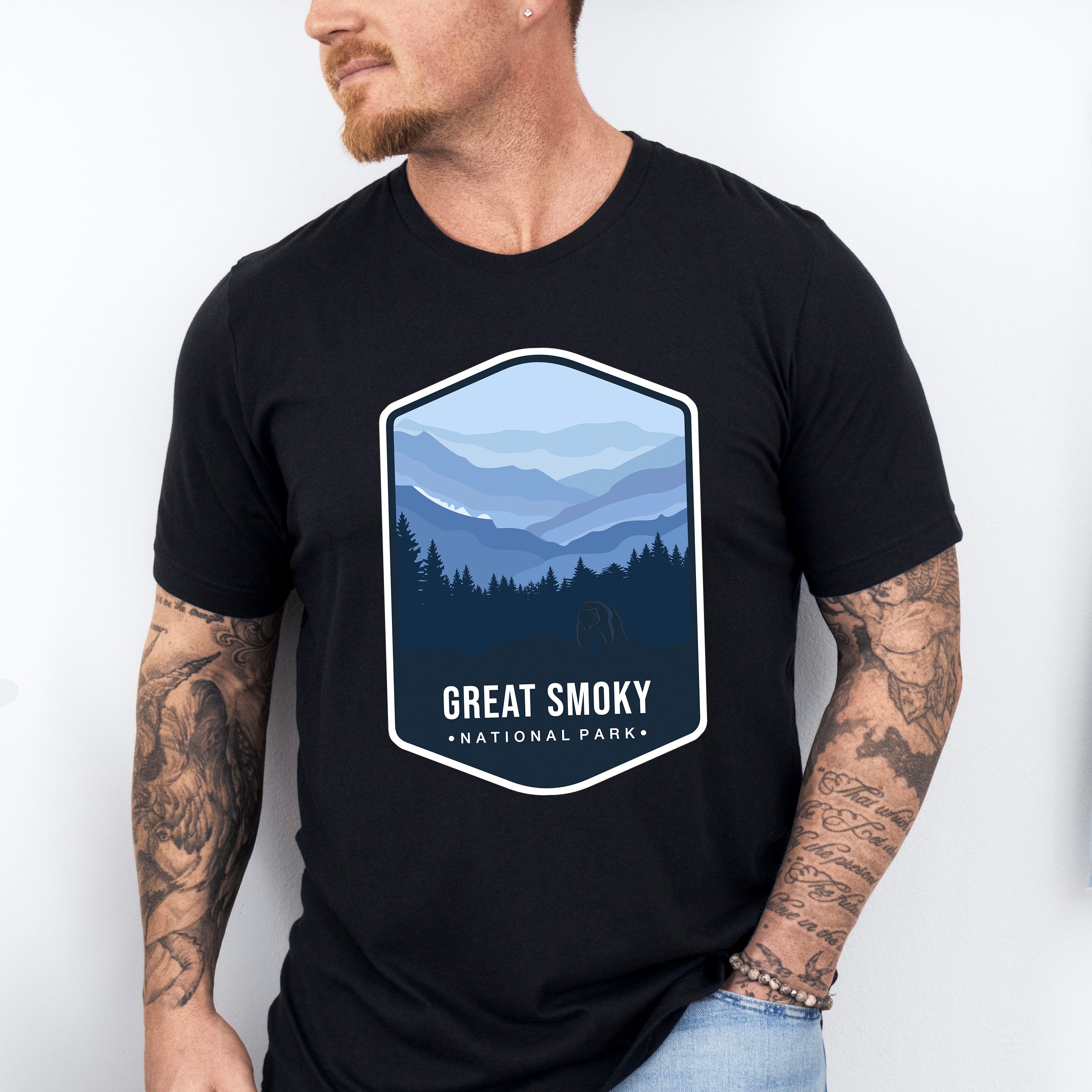 Great Smoky National Park Colorful Design - National Parks Unisex Crewneck T-Shirt Sweatshirt Hoodie